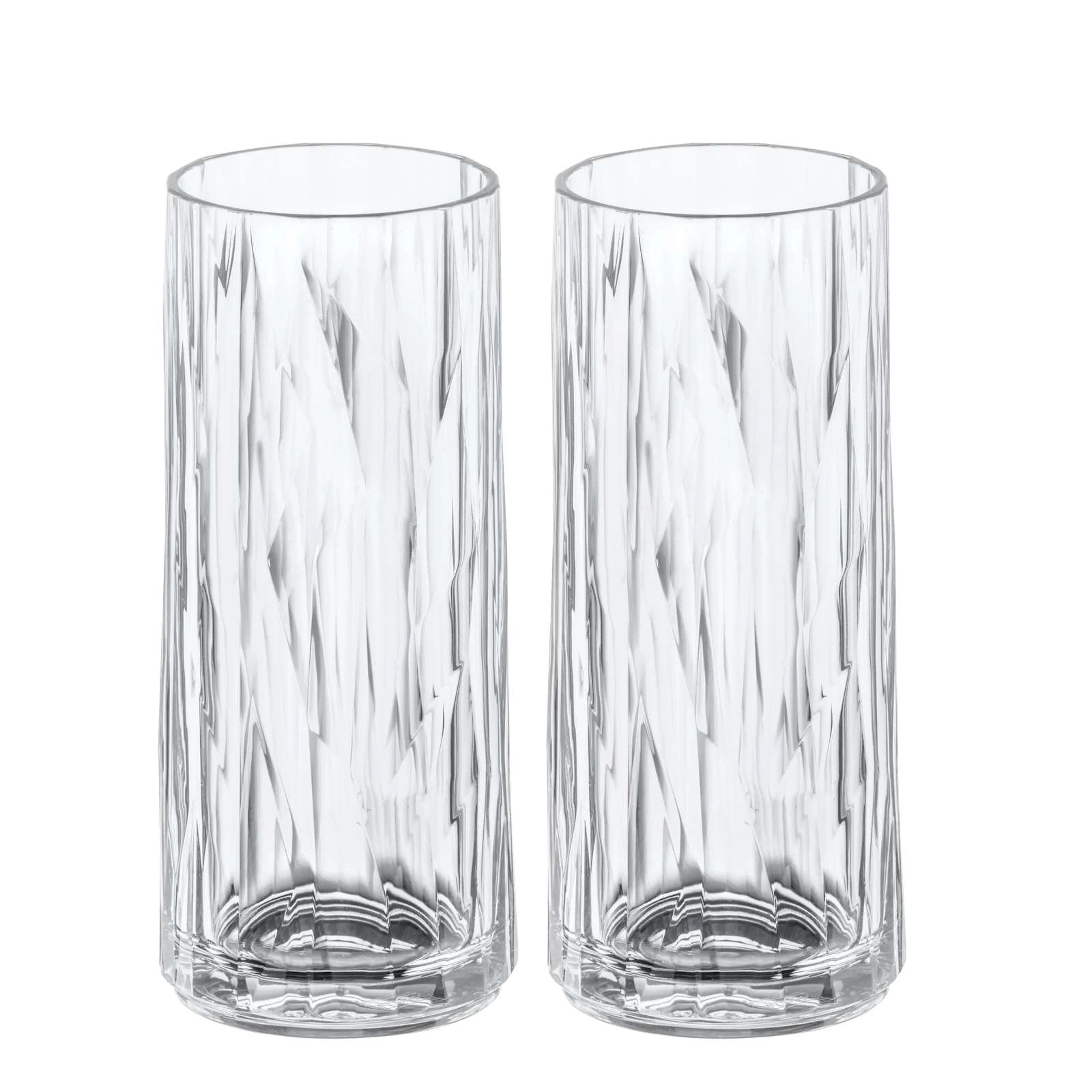 Longdrinkglas Koziol Club No. 3 250 ml Crystal Clear 2-pack