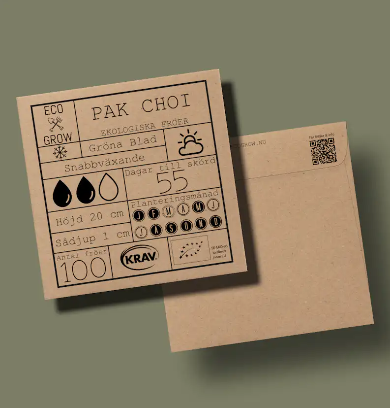 Fröpåse Eco Grow Pak Choi