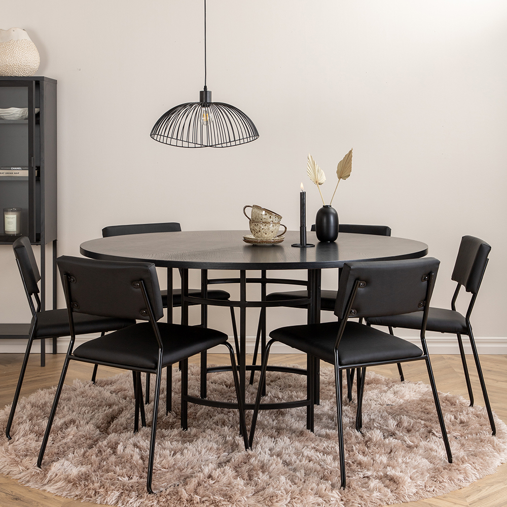 Matgrupp Venture Home Wien med 6 Kungshamn Stolar Konstläder