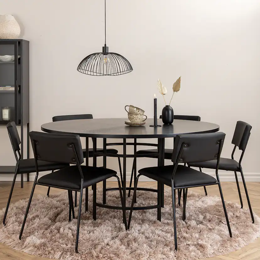 Matgrupp Venture Home Wien med 6 Kungshamn Stolar Konstläder