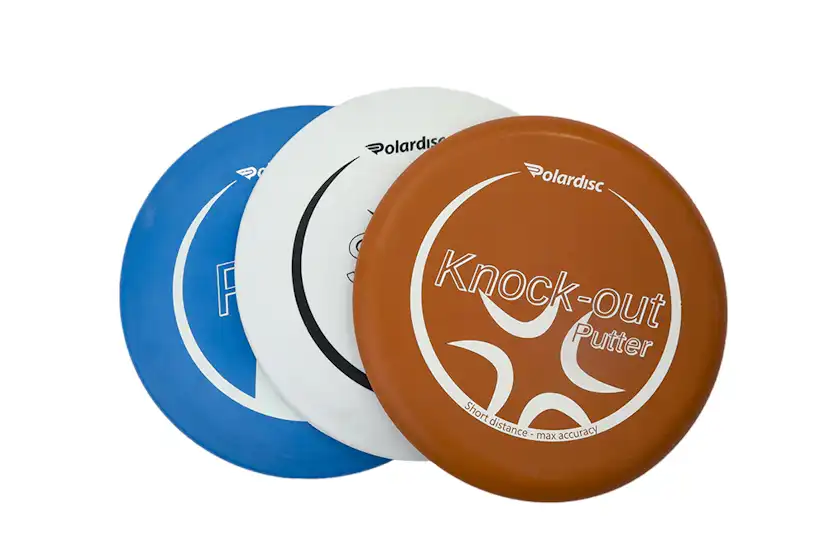 Frisbeegolfkorg Polardisc Starterset med 3st Diskar