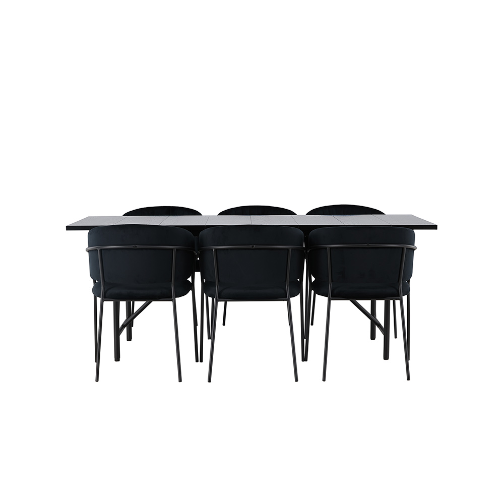 Matgrupp Venture Home Astrid med 6 Selma Stolar