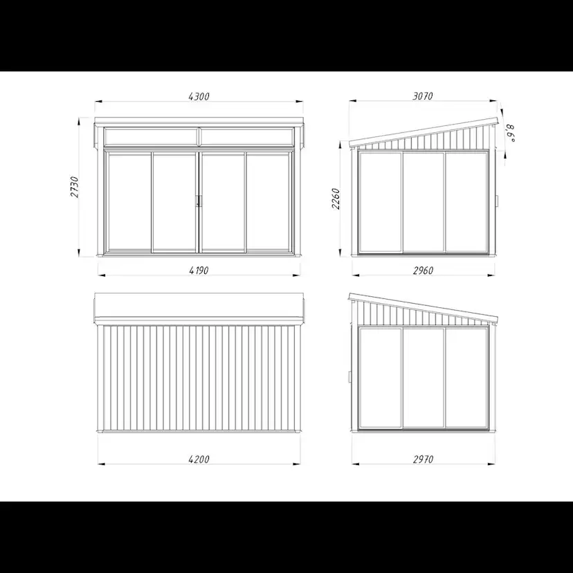 Uterum Palmako Saga 12,5 m² (inv. 11,6 m²) Slide Plus