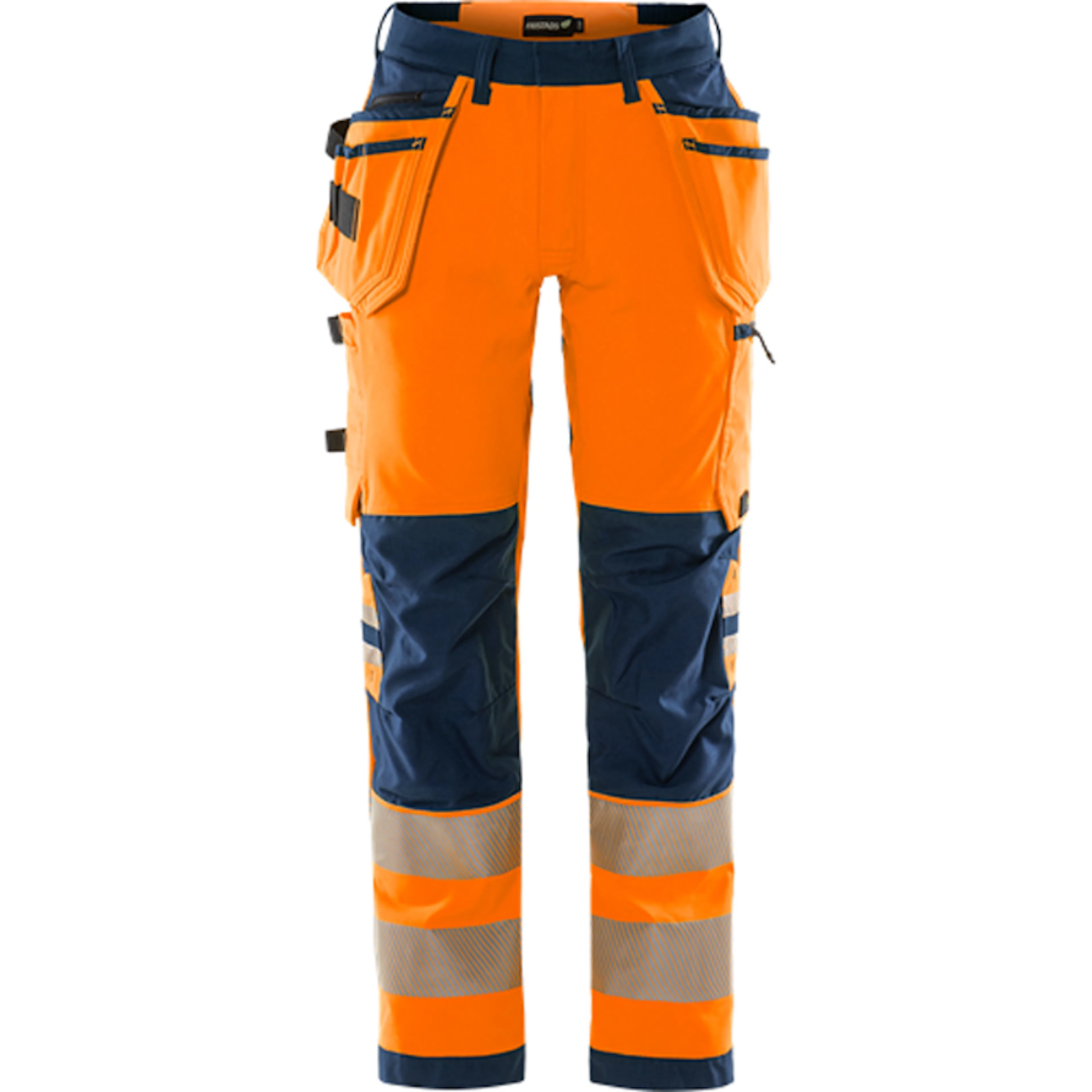 Varselorange/Marinblå