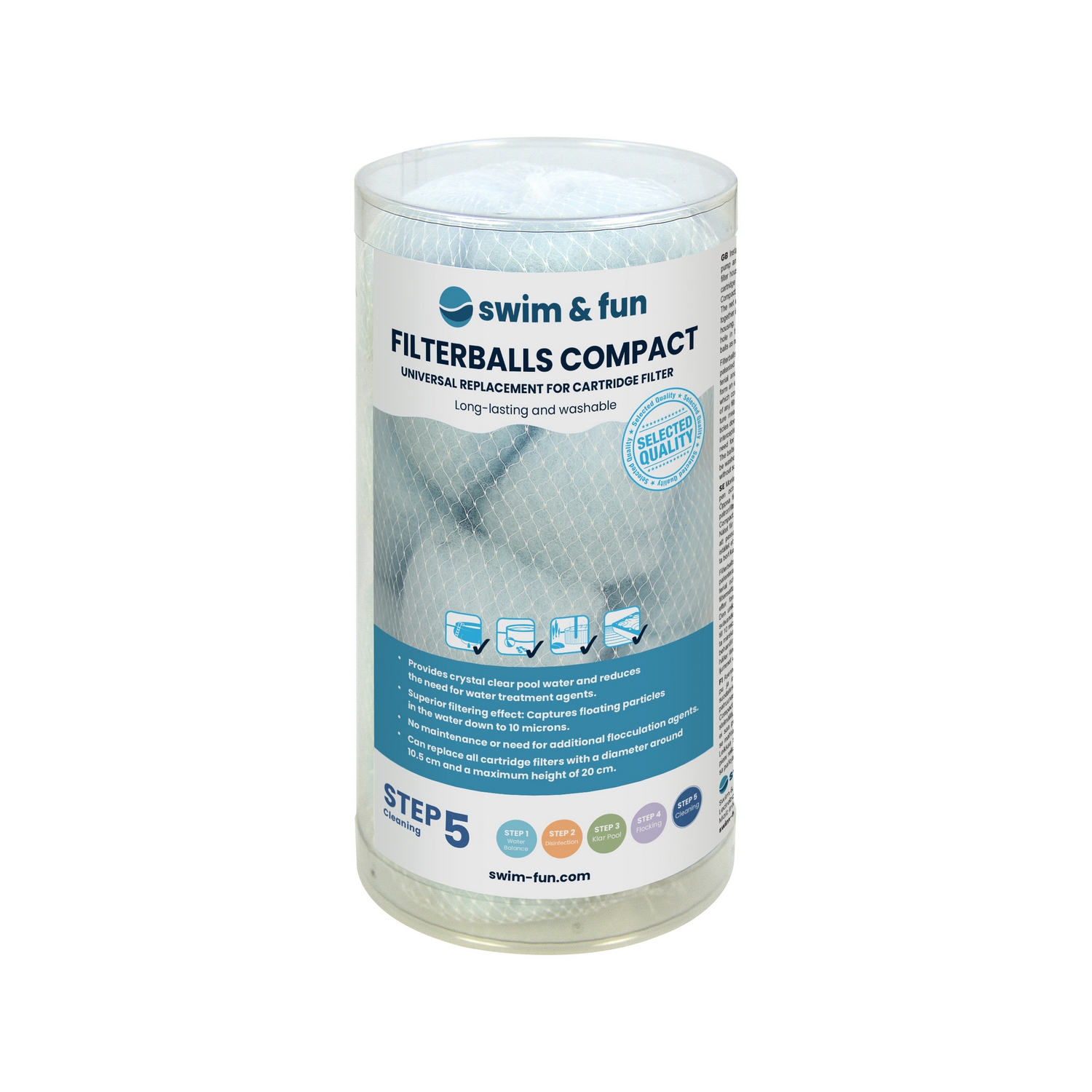 Filterbollar Swim & Fun Compact Vita