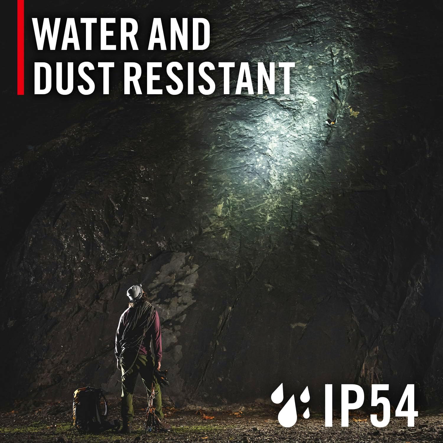 Uppladdningsbar Coast FLX40R Pannlampa med trefärgat ljus 700 lumen