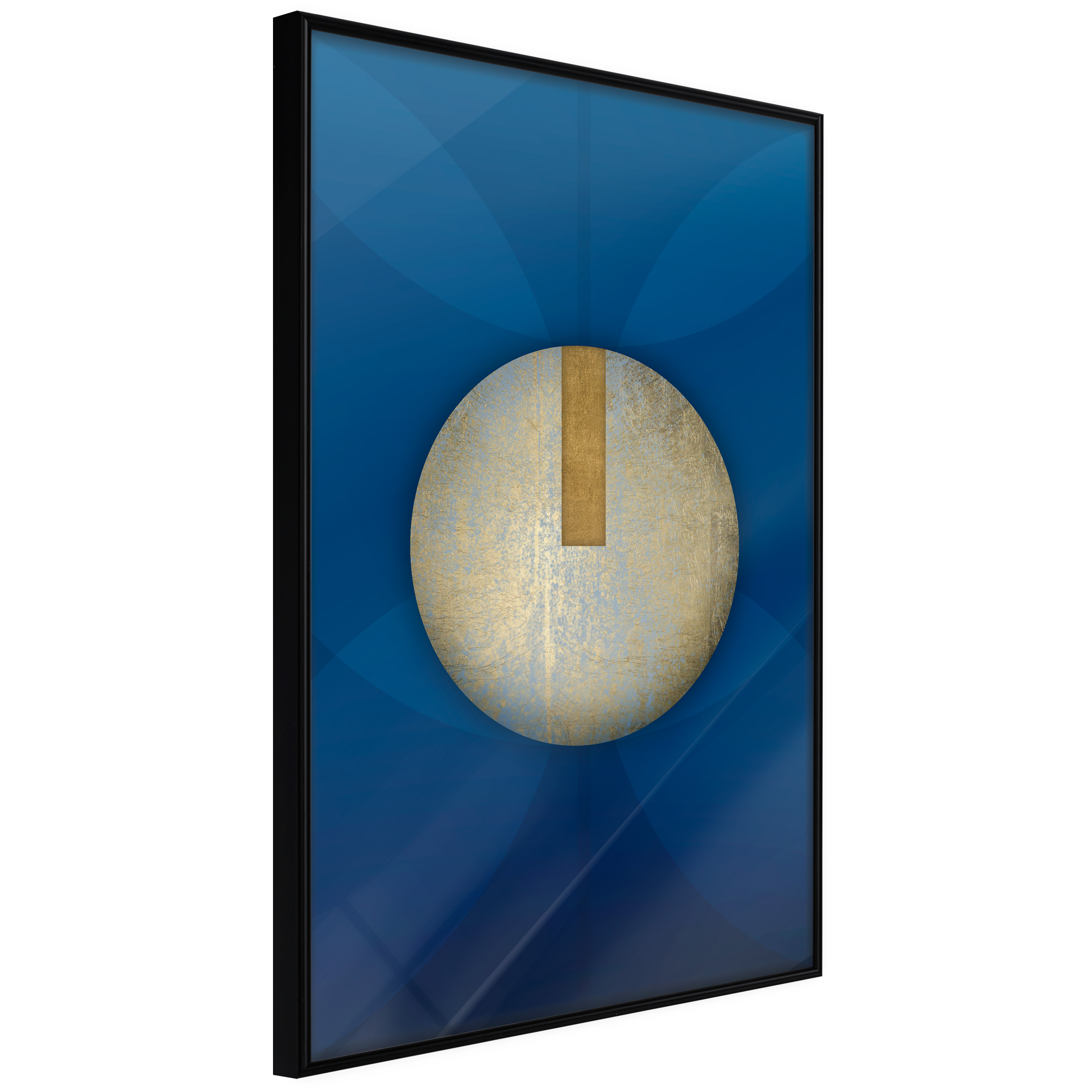 Affisch - Indigo Abstraction [Poster] 20x30 Svart ram, 20x30 cm