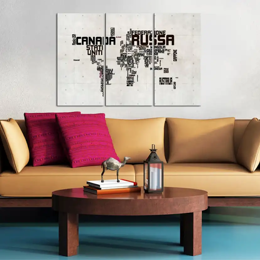 Tavla Arkiio What A Wonderful World Triptych