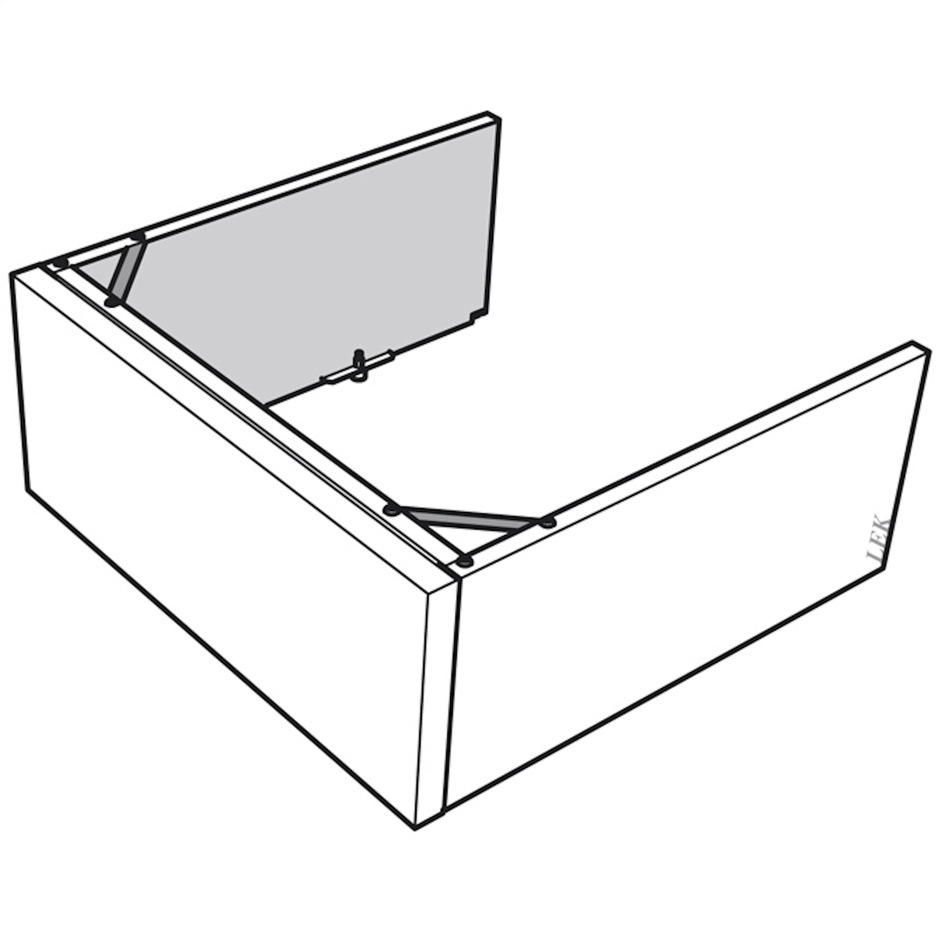 Överskåp Nibe 245 mm