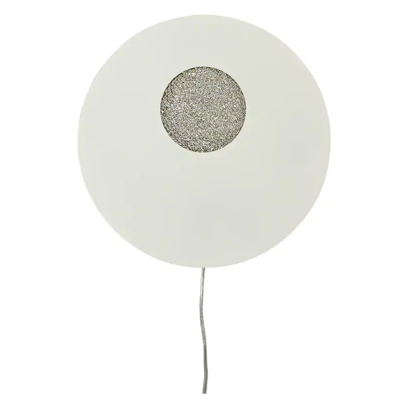 PLANET vägglampa vit/silver Vit/Silver