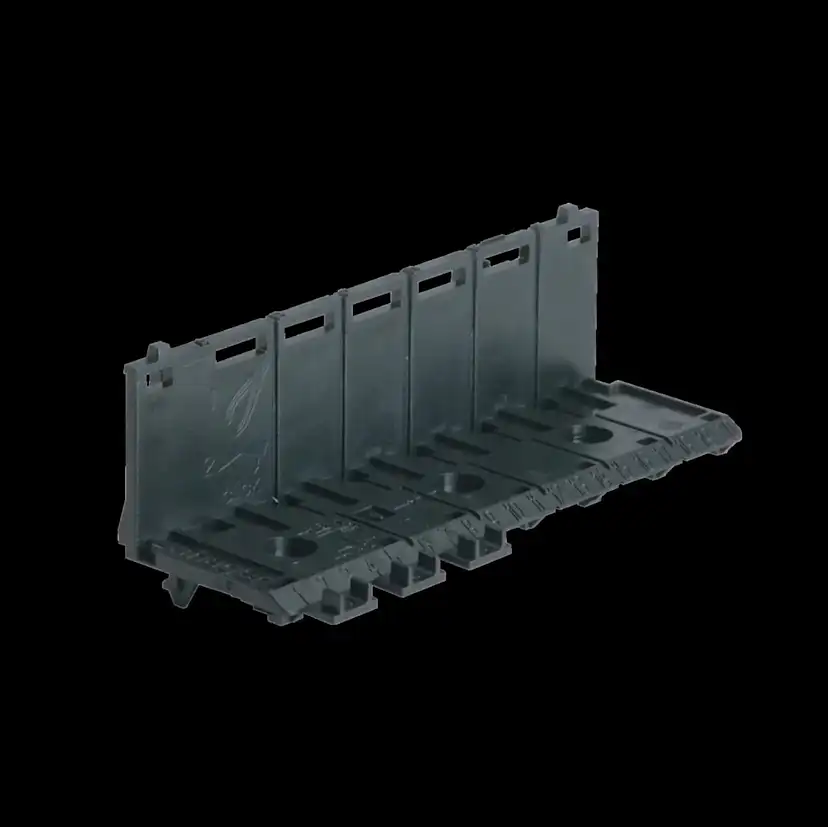 Hållare Hager QuickConnect för Noll- och Jordplintar på Kapslingens DIN-skena