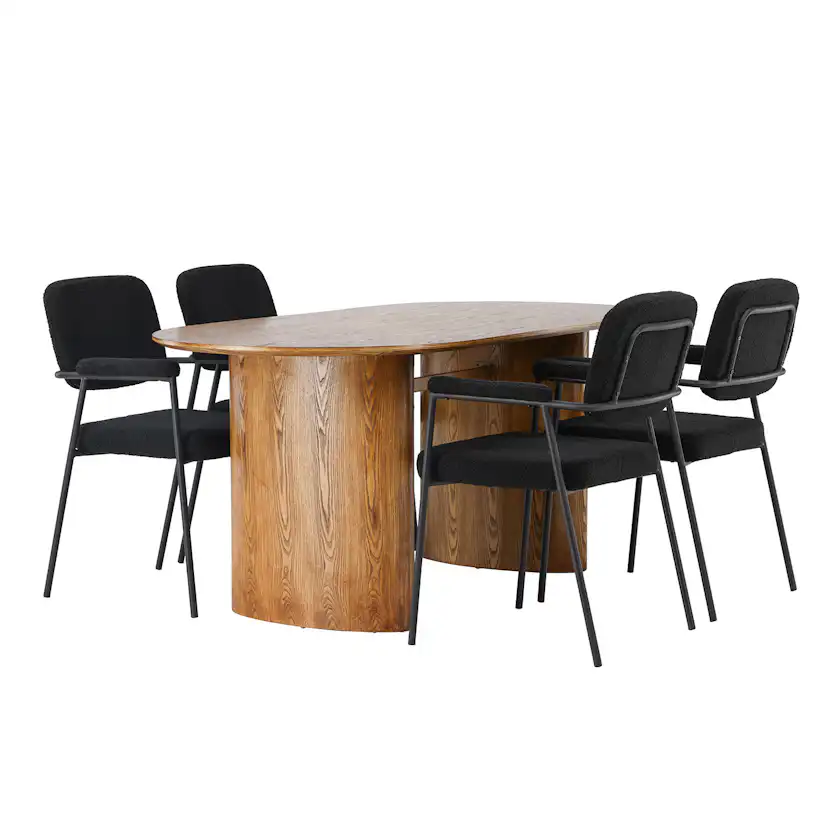 Matgrupp Venture Home Isolde med 4 Yesterday Stolar