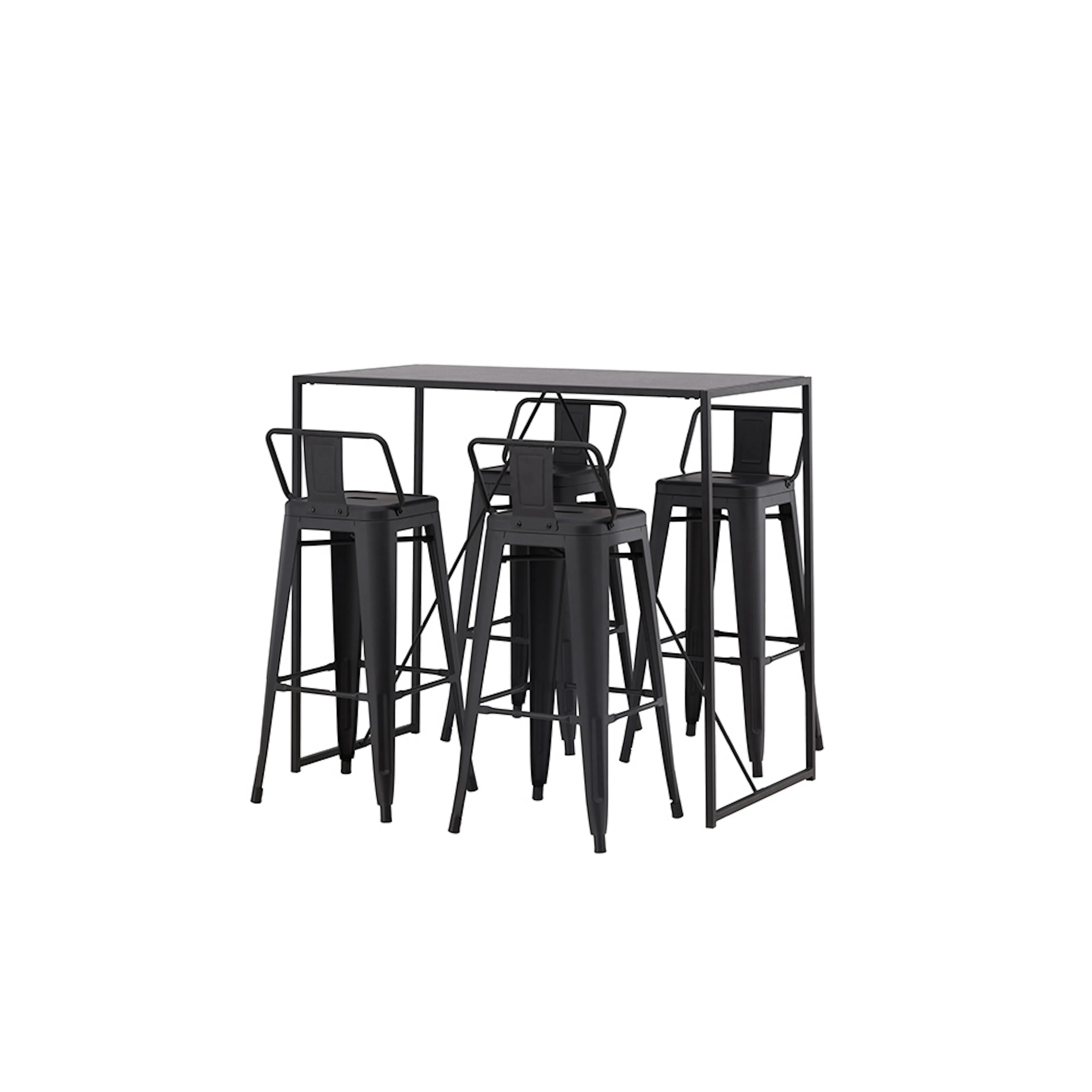 Matgrupp Venture Home Brea med 4 Tempe Flat Stolar