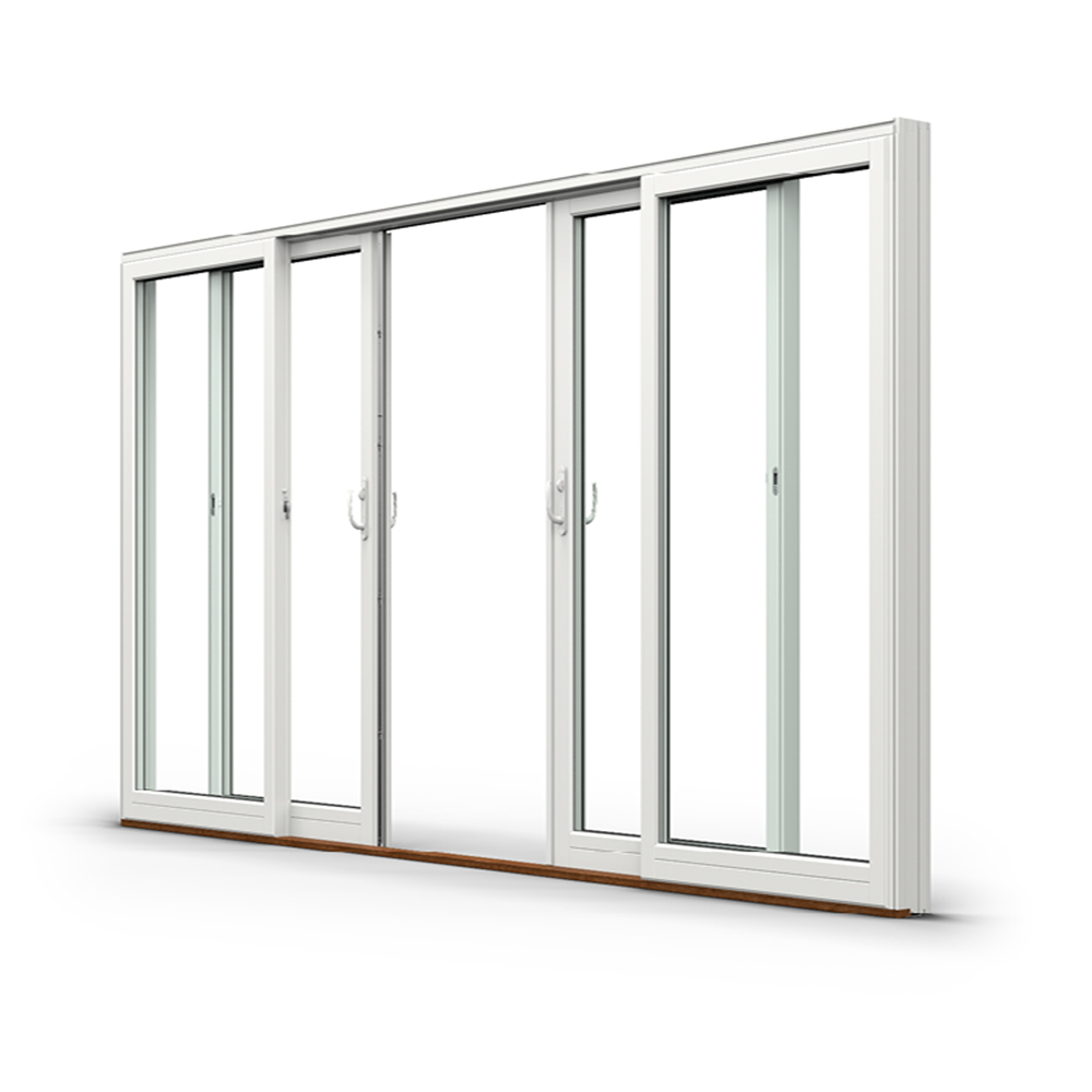 Parskjutdörr NorDan Svanenmärkt NTech Aluminium 4-Delad