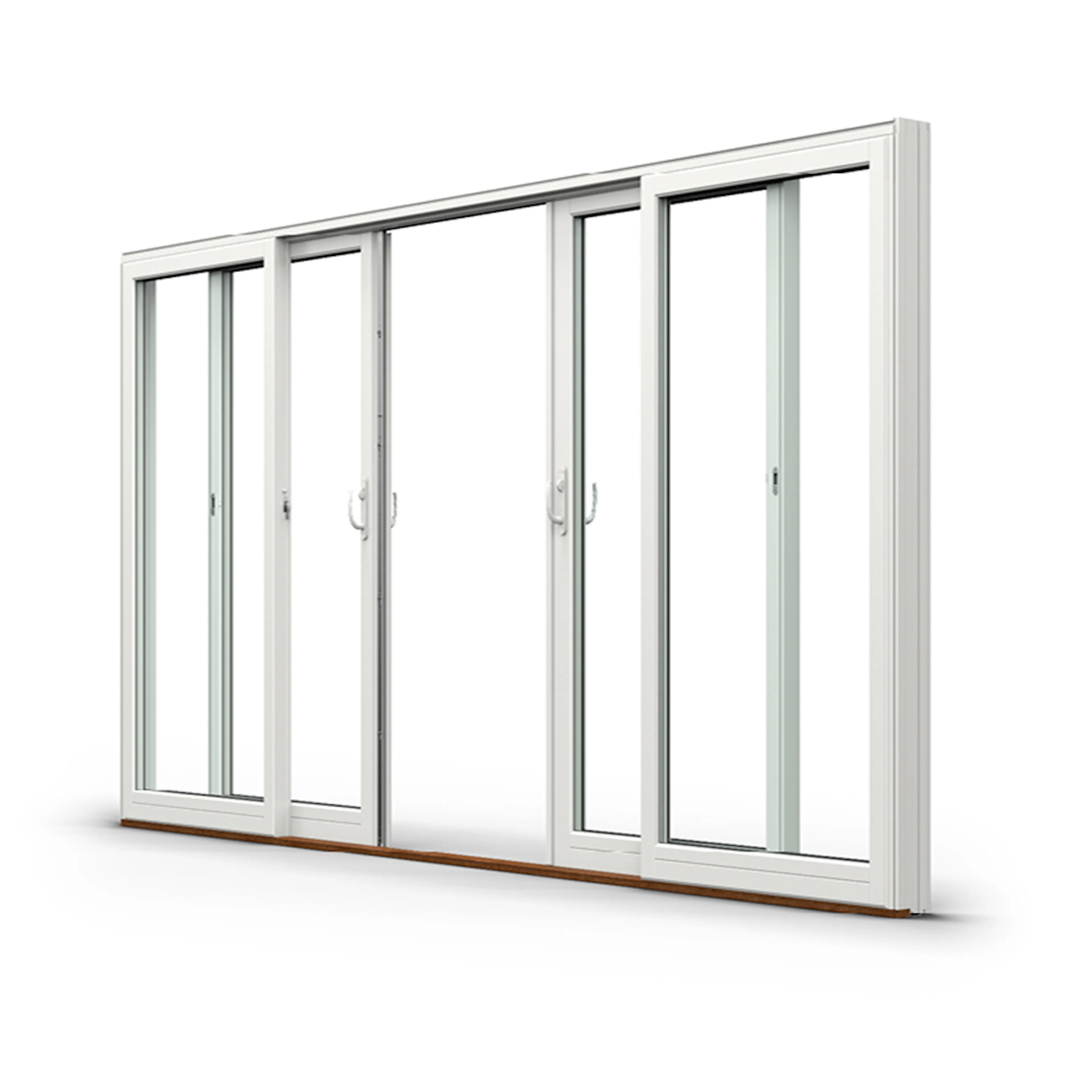 Parskjutdörr NorDan Svanenmärkt NTech Aluminium 4-Delad