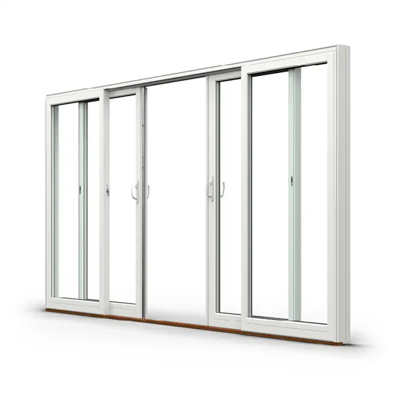 Parskjutdörr NorDan Svanenmärkt NTech Aluminium 4-Delad