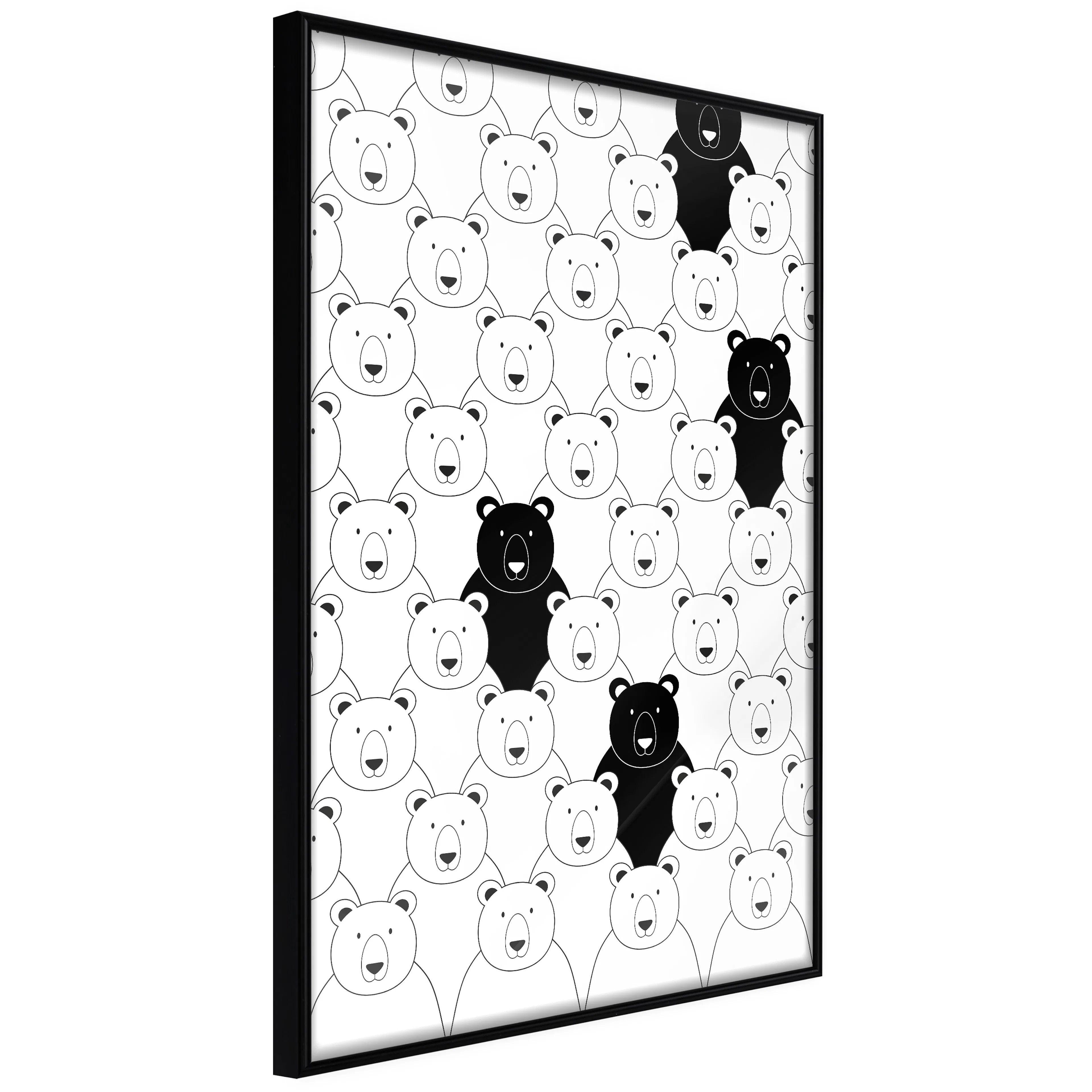 Affisch - Strangers in the Herd [Poster] 40x60 Svart ram, 40x60 cm