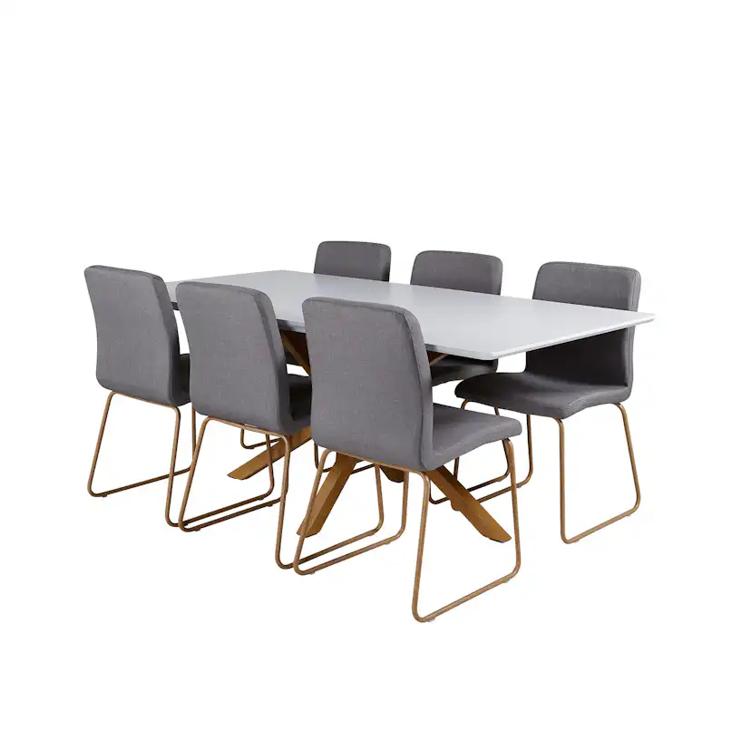 Matgrupp Venture Home Piazza med 6 Mace stolar