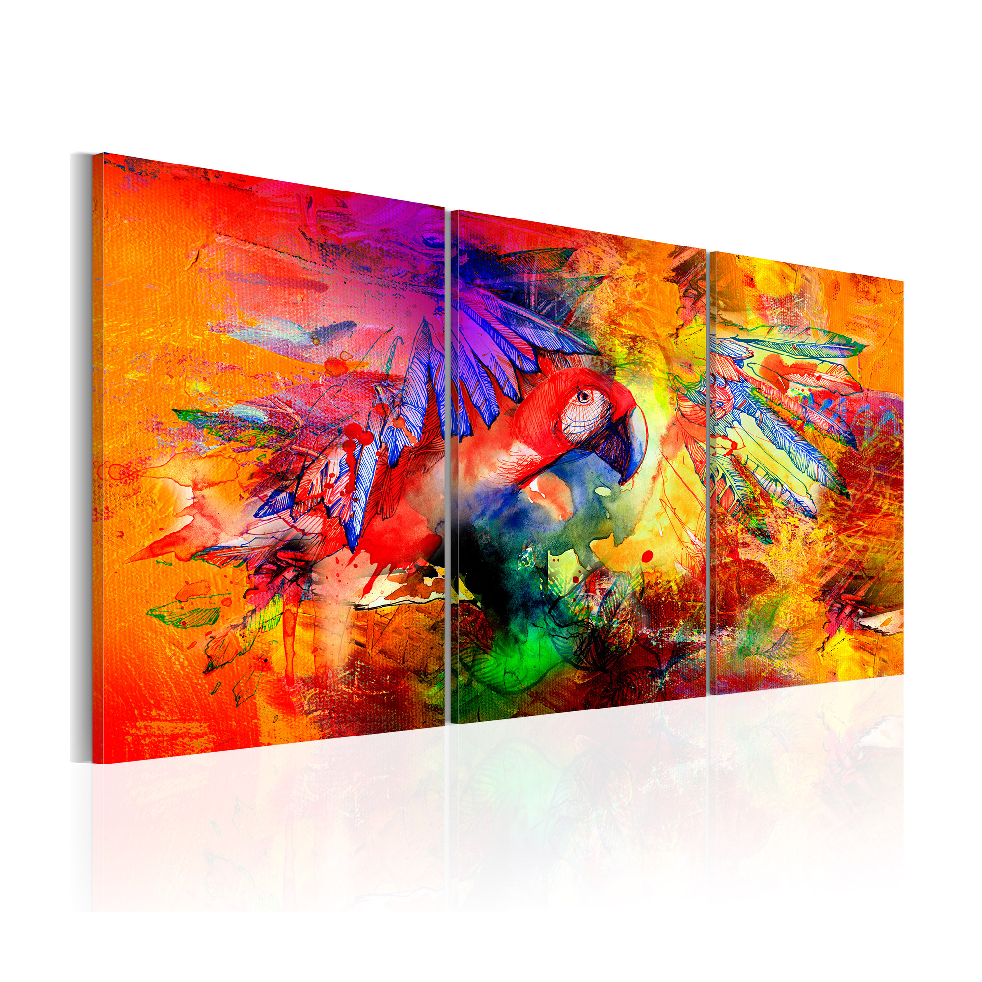 Tavla Arkiio Colourful Parrot