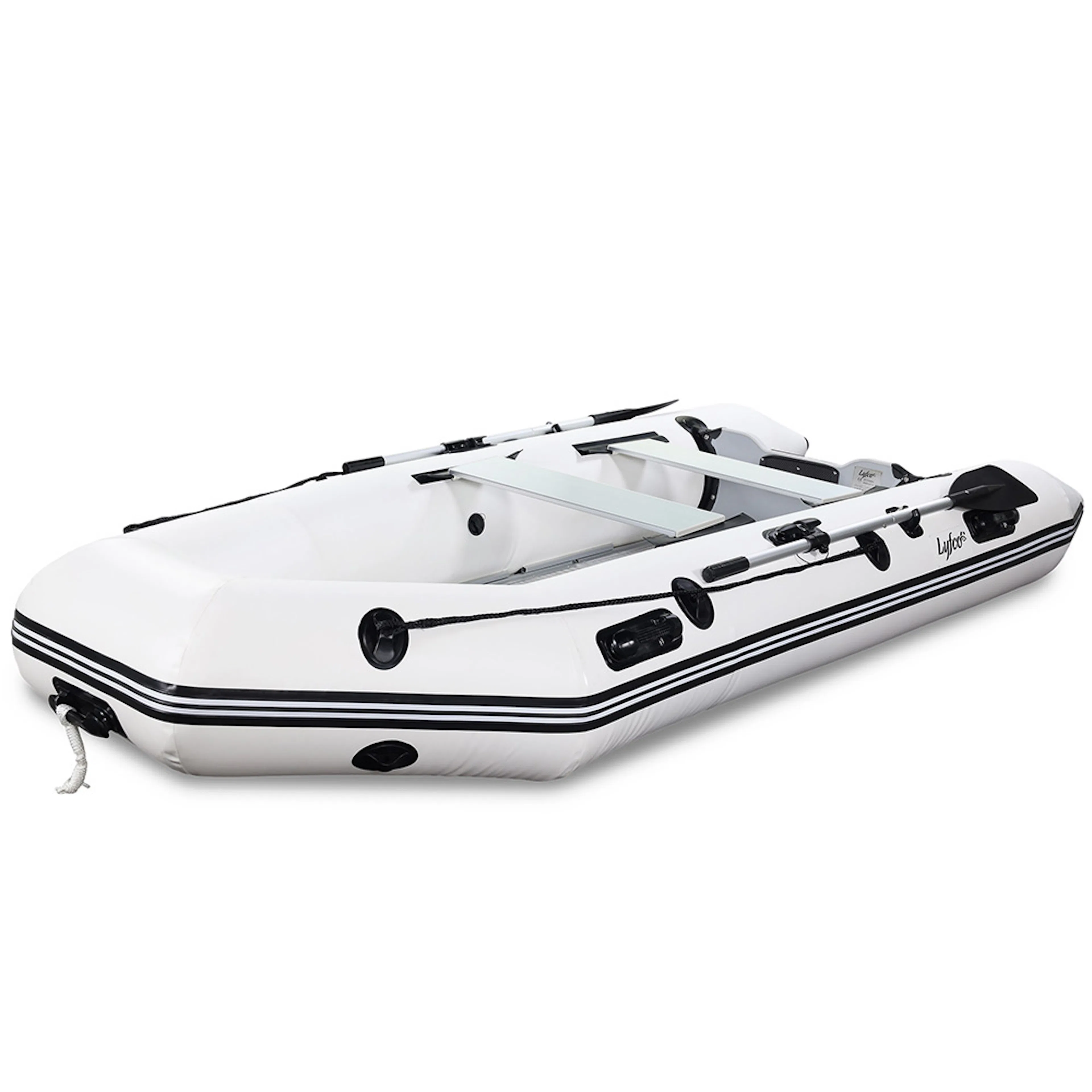 Gummibåt 360cm (0,9 mm PVC), vit Färg Vit