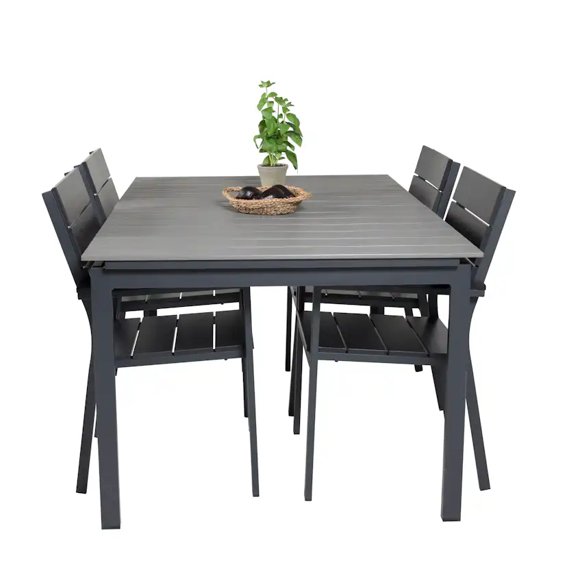 Matgrupp Venture Home Lova 160/240 med 4 Lova Stolar