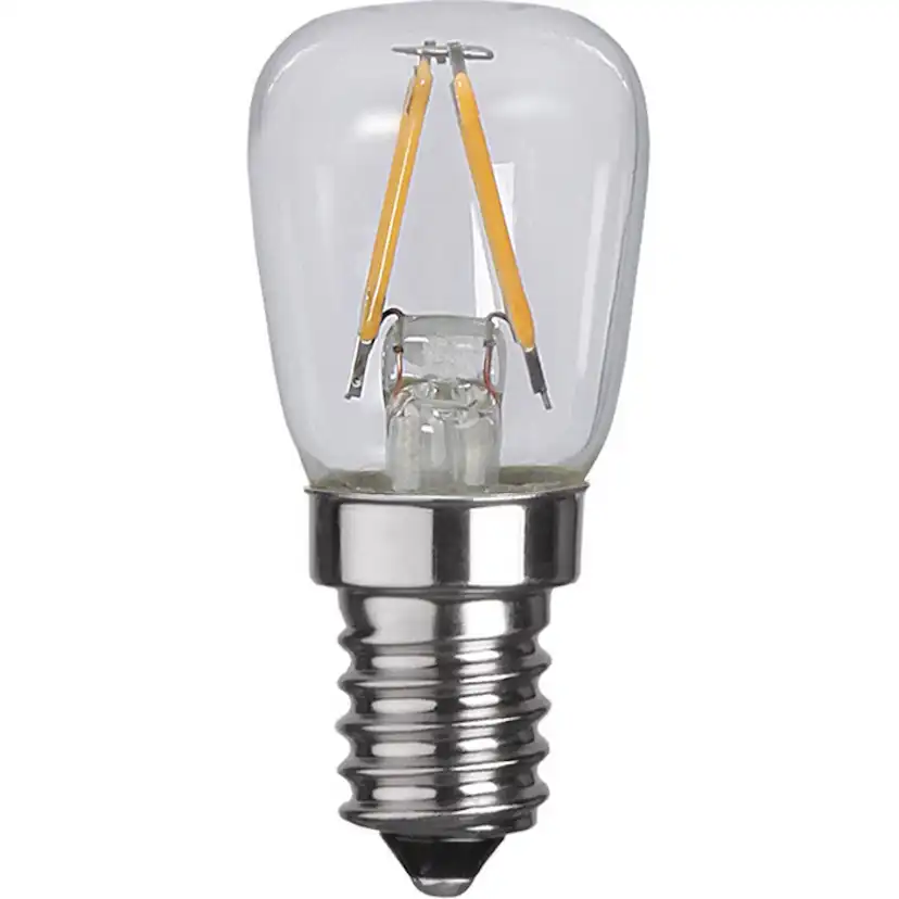 LED-lampa Star Trading Filament E14 ST26 Klar 1,3W 2-pack
