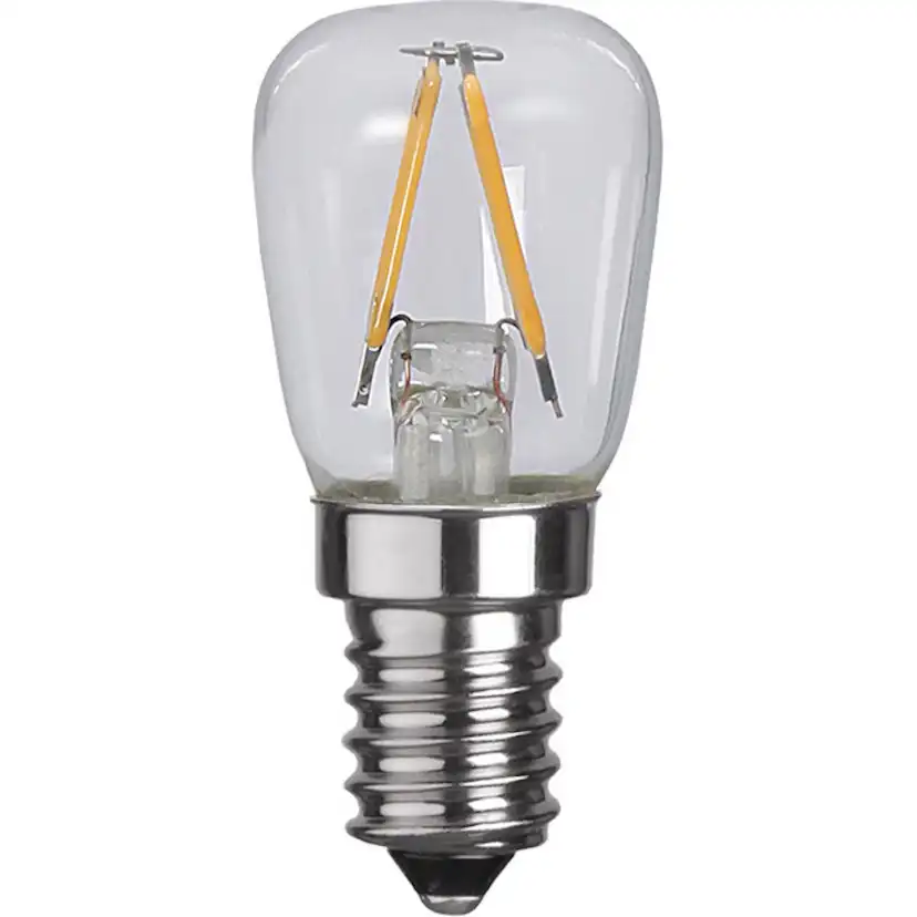 LED-lampa Star Trading Filament E14 ST26 Klar 1,3W 2-pack