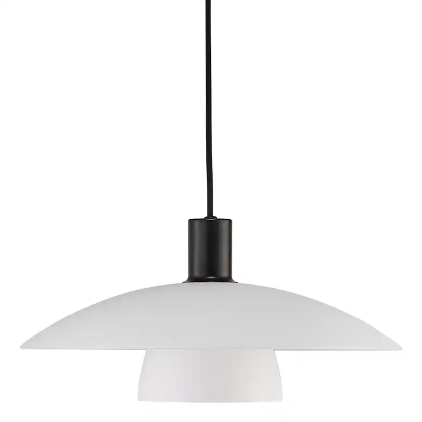 Taklampa Nordlux Verona Svart Glas Pendel E27 Takbelysning