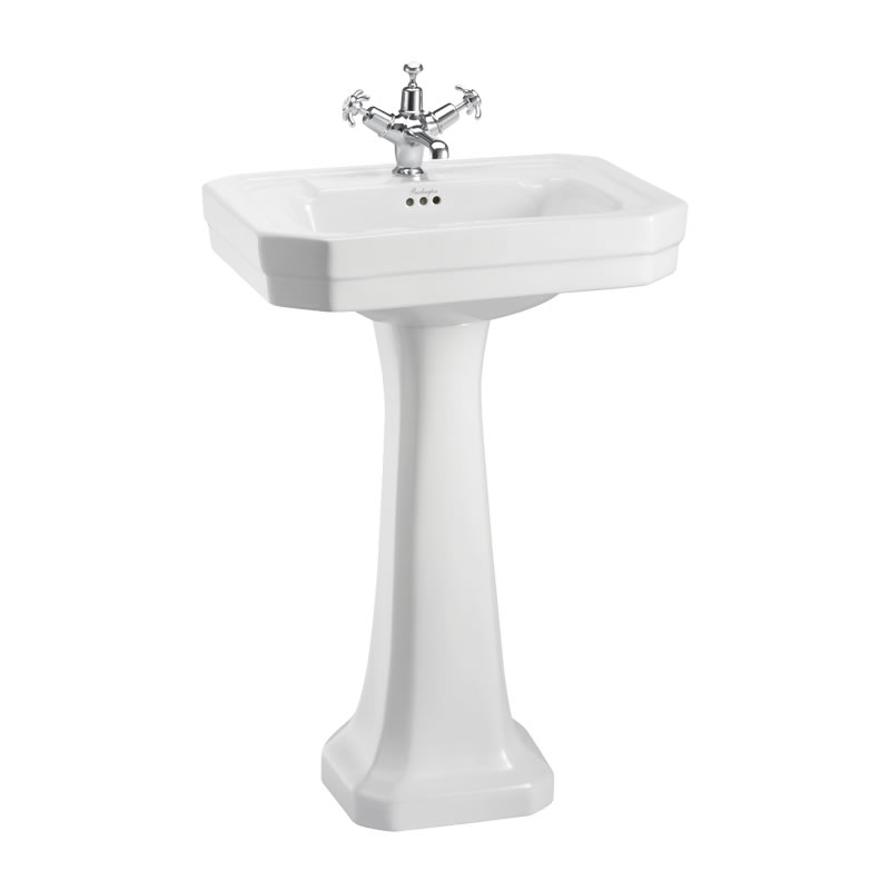 Tvättställ Burlington Victorian med Piedestal 560 mm