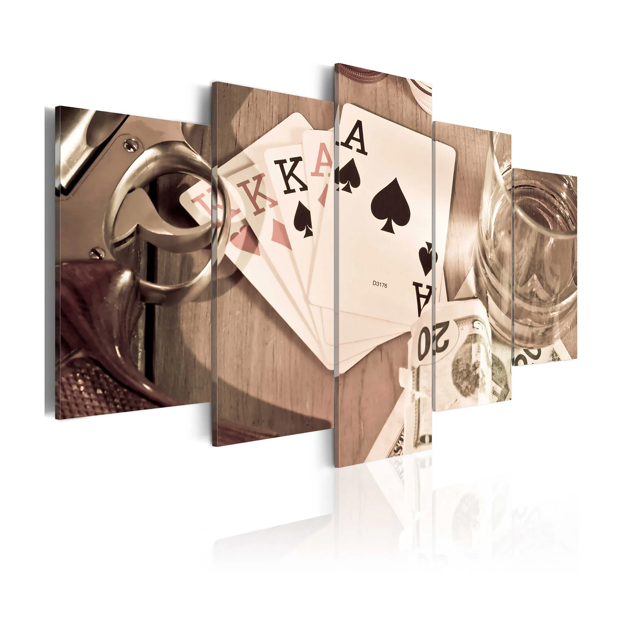 Tavla Arkiio Poker Night Sepia