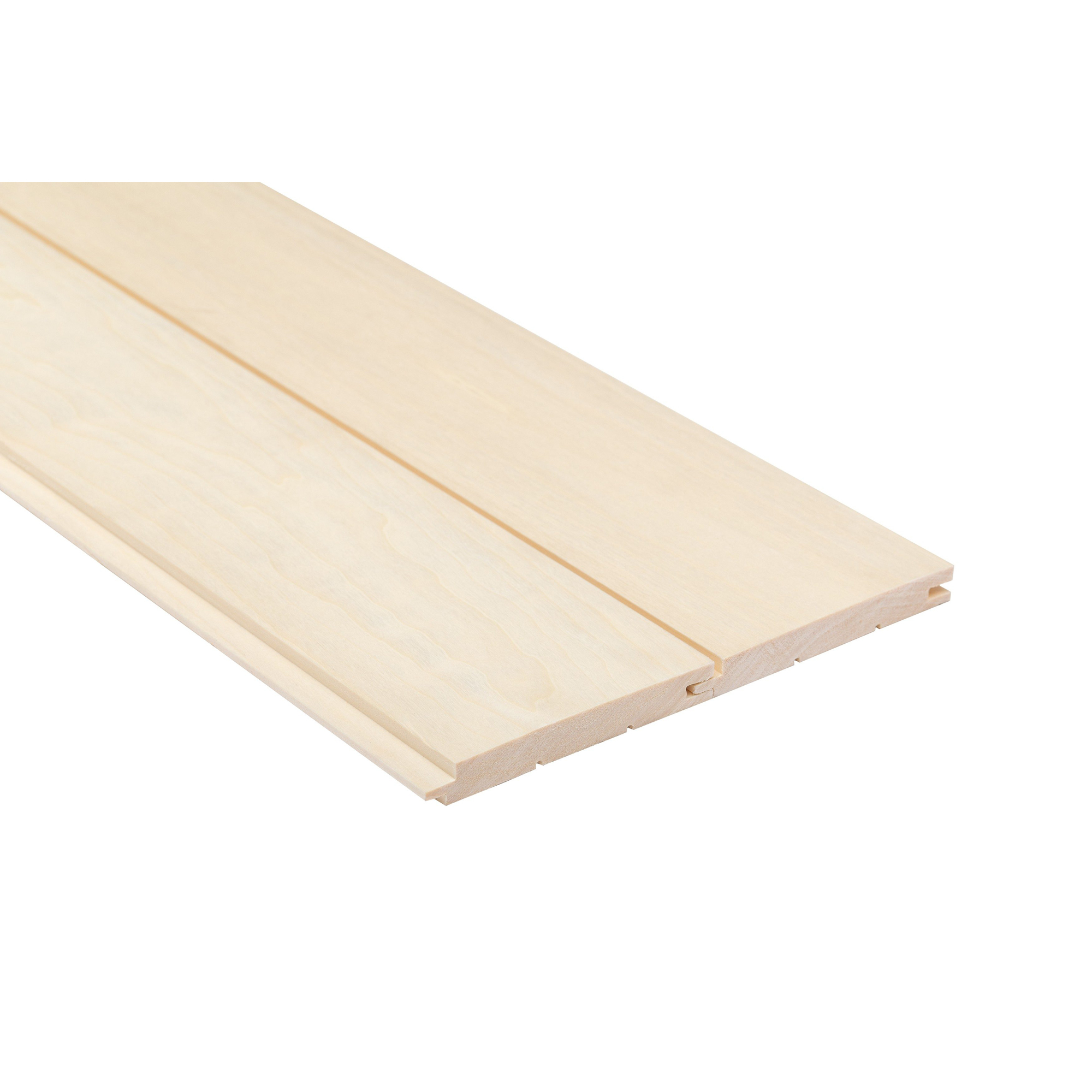 Bastupanel Sauna Sweden Asp STS4  15x120x2400 mm Längd: 2400 mm