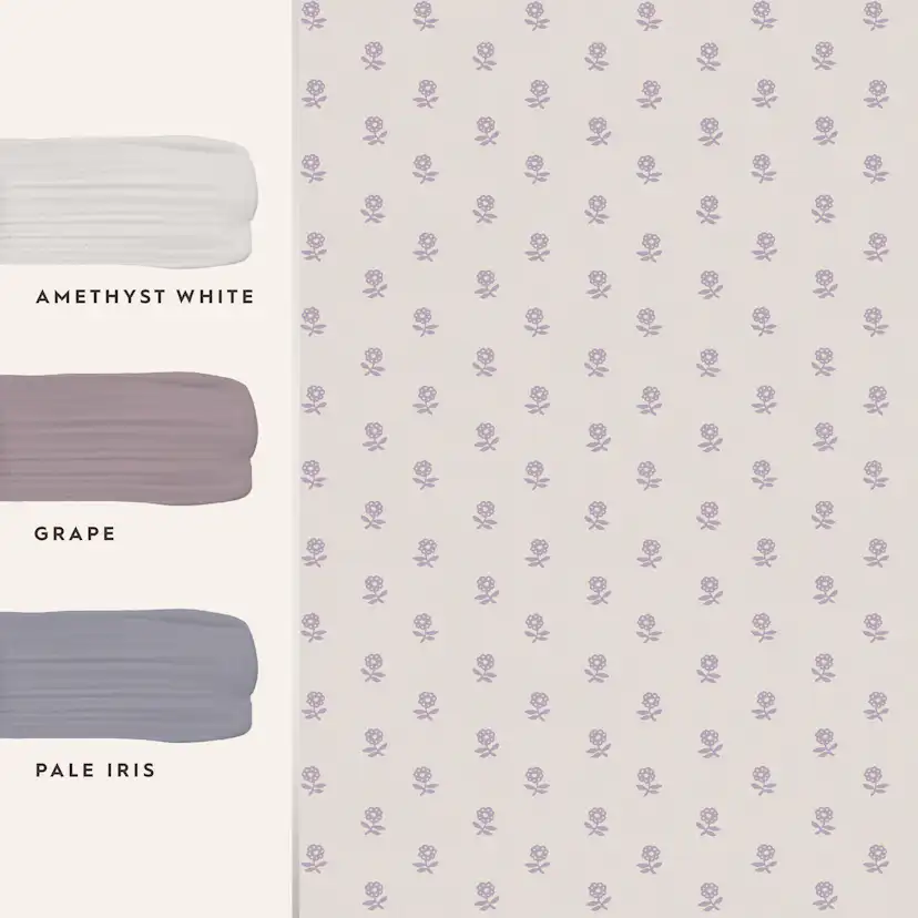 Tapet Laura Ashley Daisy Lavender Purple 119864