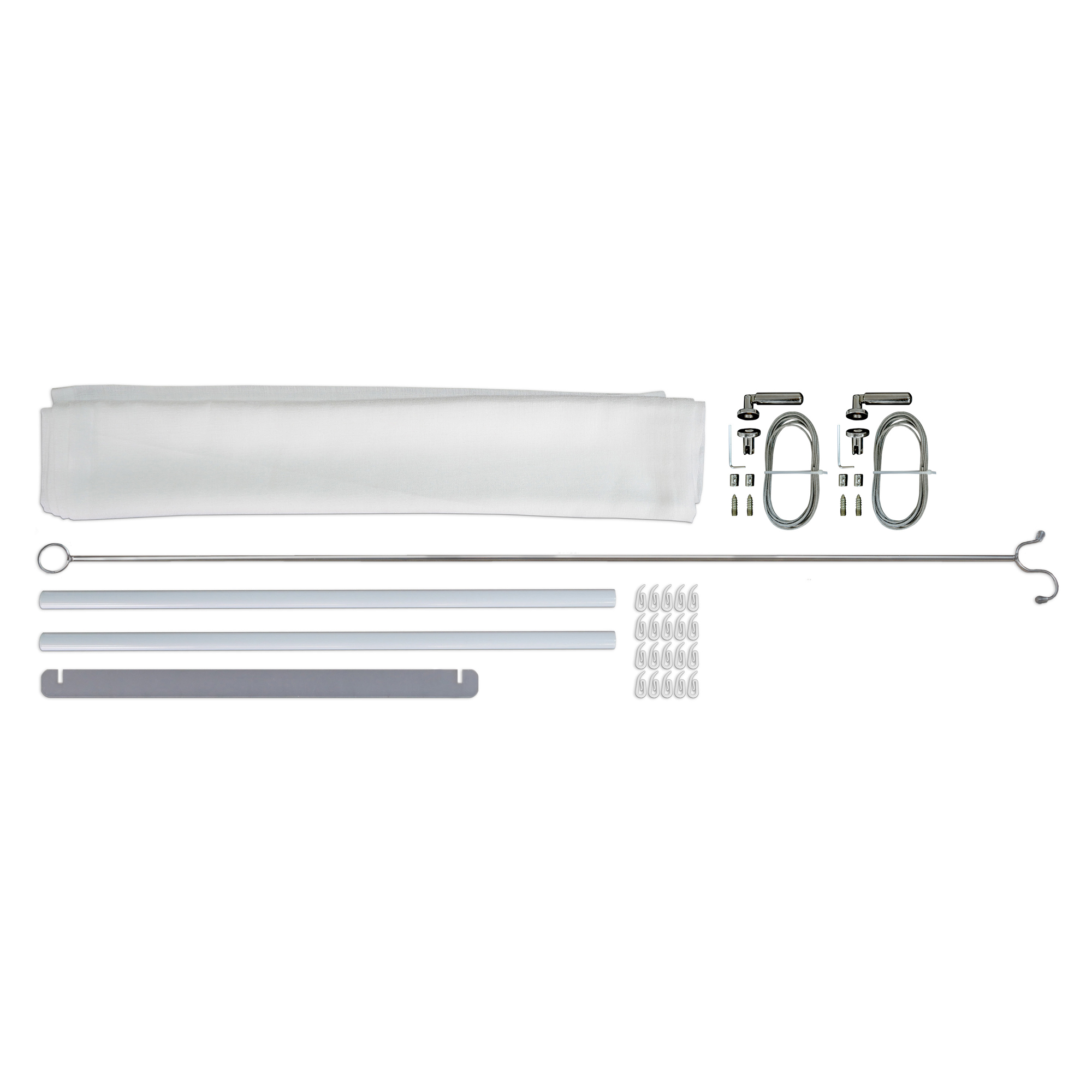 Persienn Canopia by Palram Skuggkit Vit Till Pergola 3 x 7,4 m