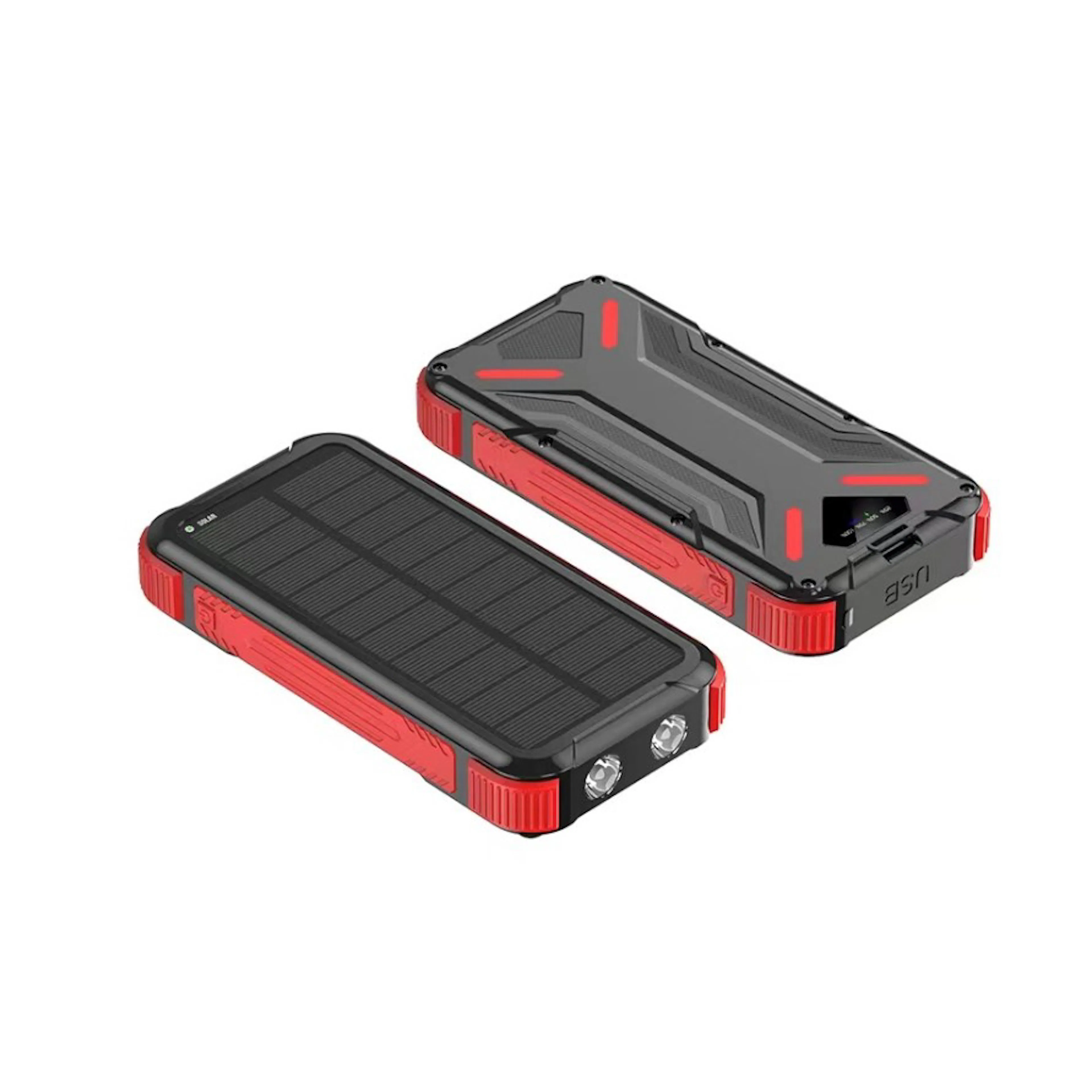 Powerbank Japcell Solcellsdriven Outdoor 20000 mAh Flexibel Laddning