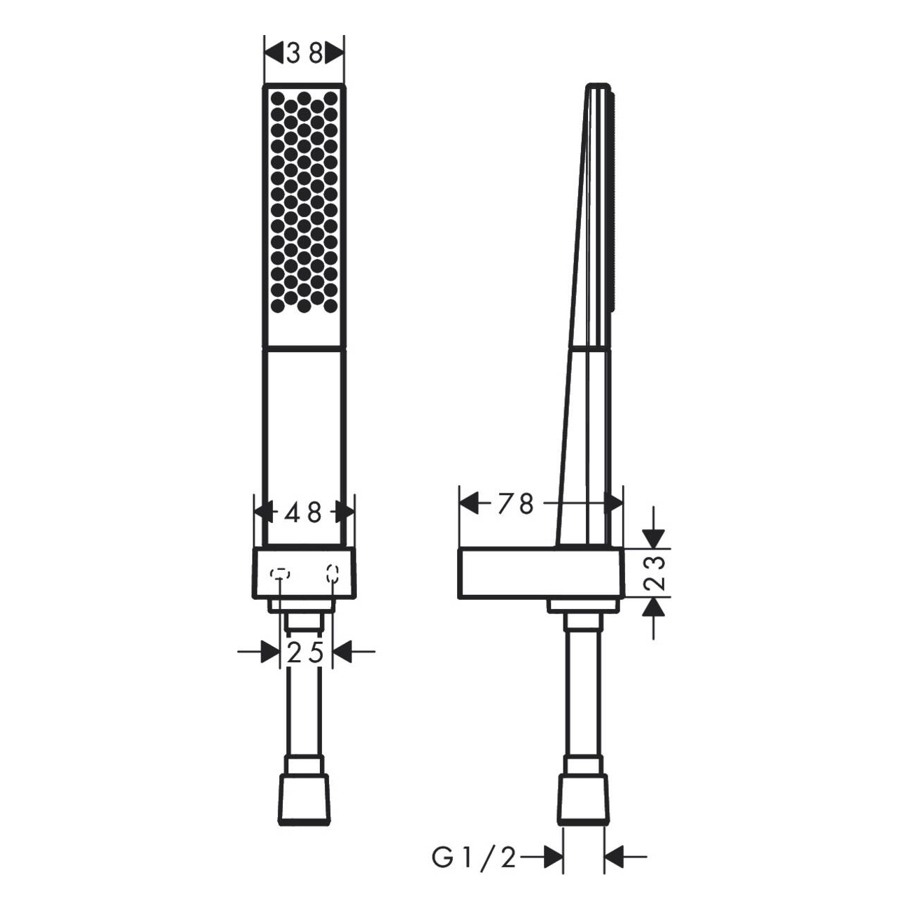 Handdusch Hansgrohe Rainfinity 100 1jet