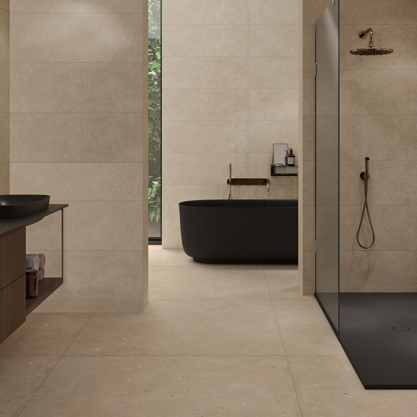 Klinker Tenfors Glamstone Beige Matt 75x75 cm