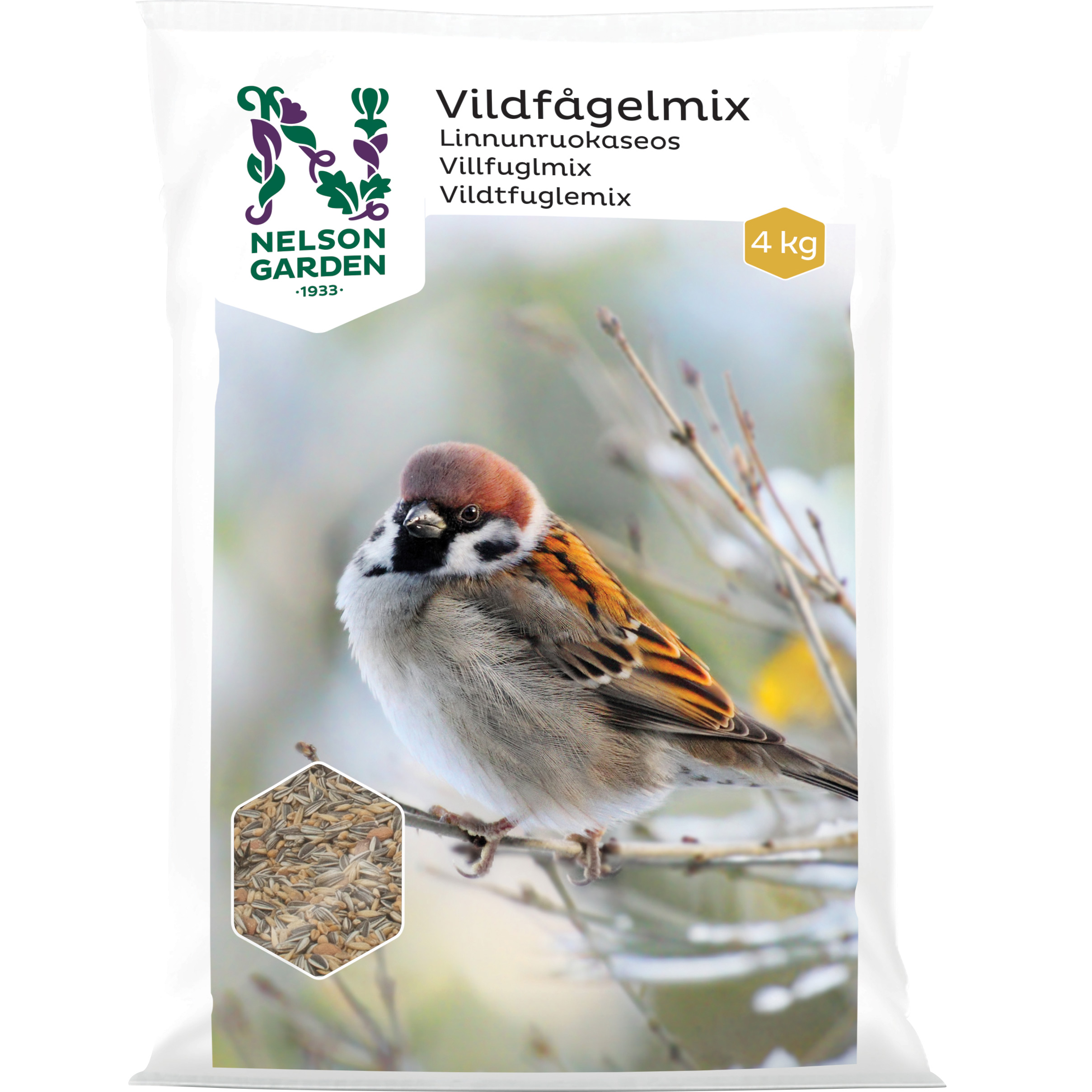 Fågelmat Nelson Garden Vildfågelmix 4 kg