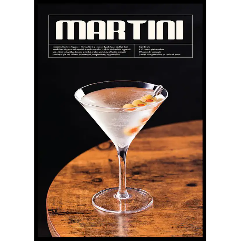 Poster Gallerix This Is Martini Cocktail No3