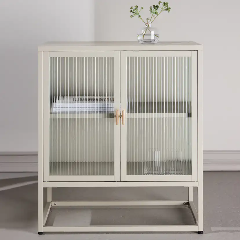 Skåp Venture Home Garis med Glasdörrar