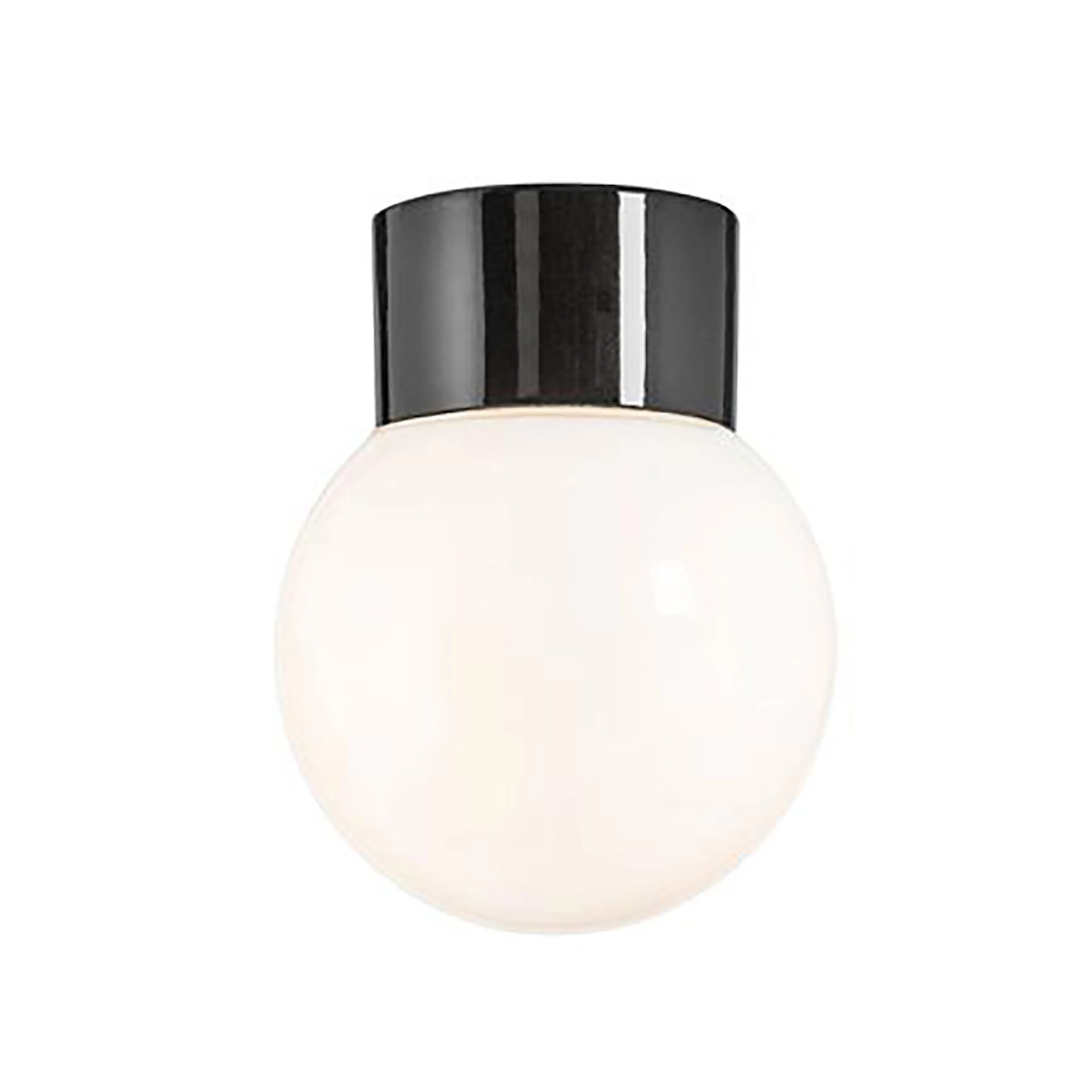 ARM 150 BLANK SVA RAK IP54 LED Svart/Matt Opalglas, 150 mm
