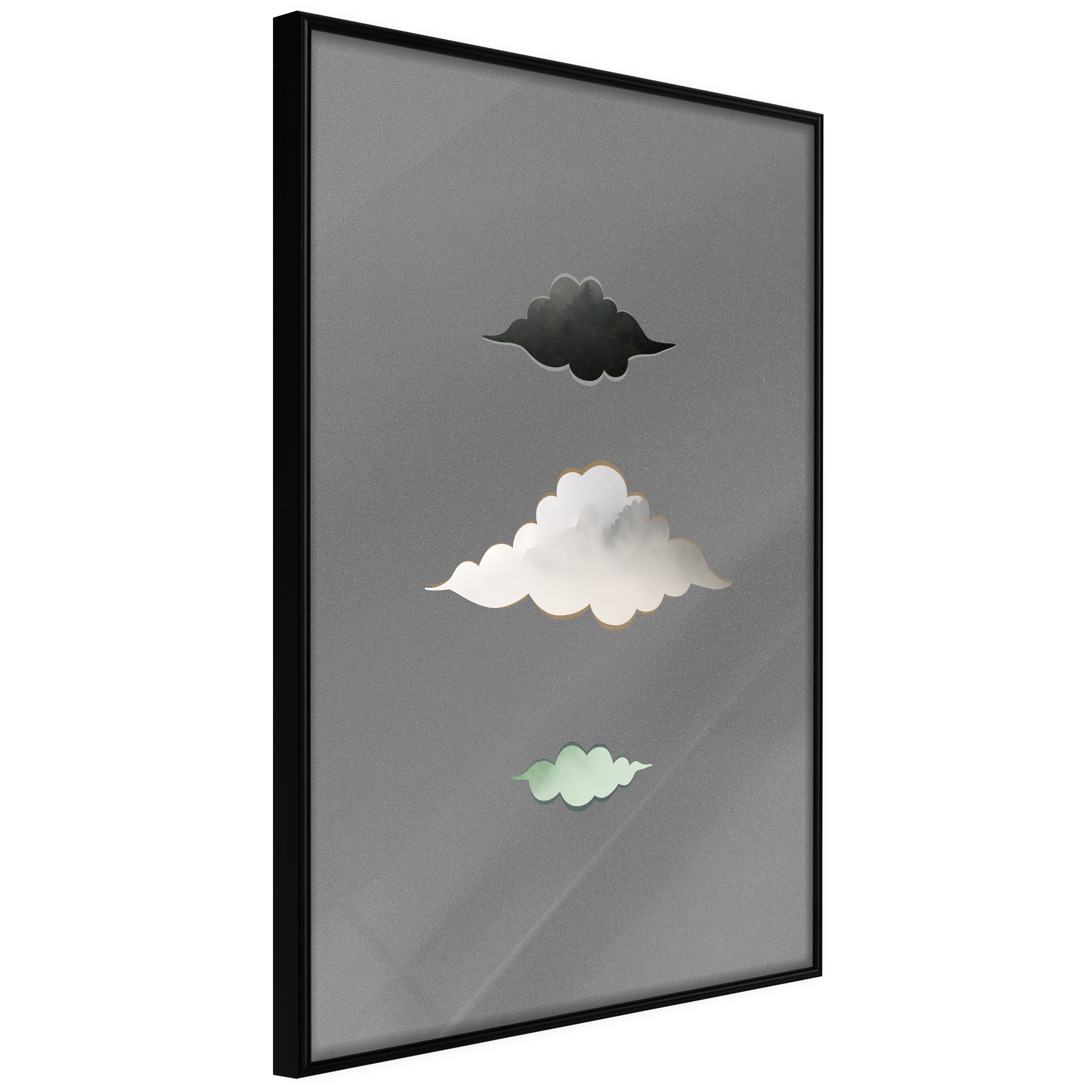 Affisch - Cumulonimbus [Poster] 40x60 Svart ram, 40x60 cm