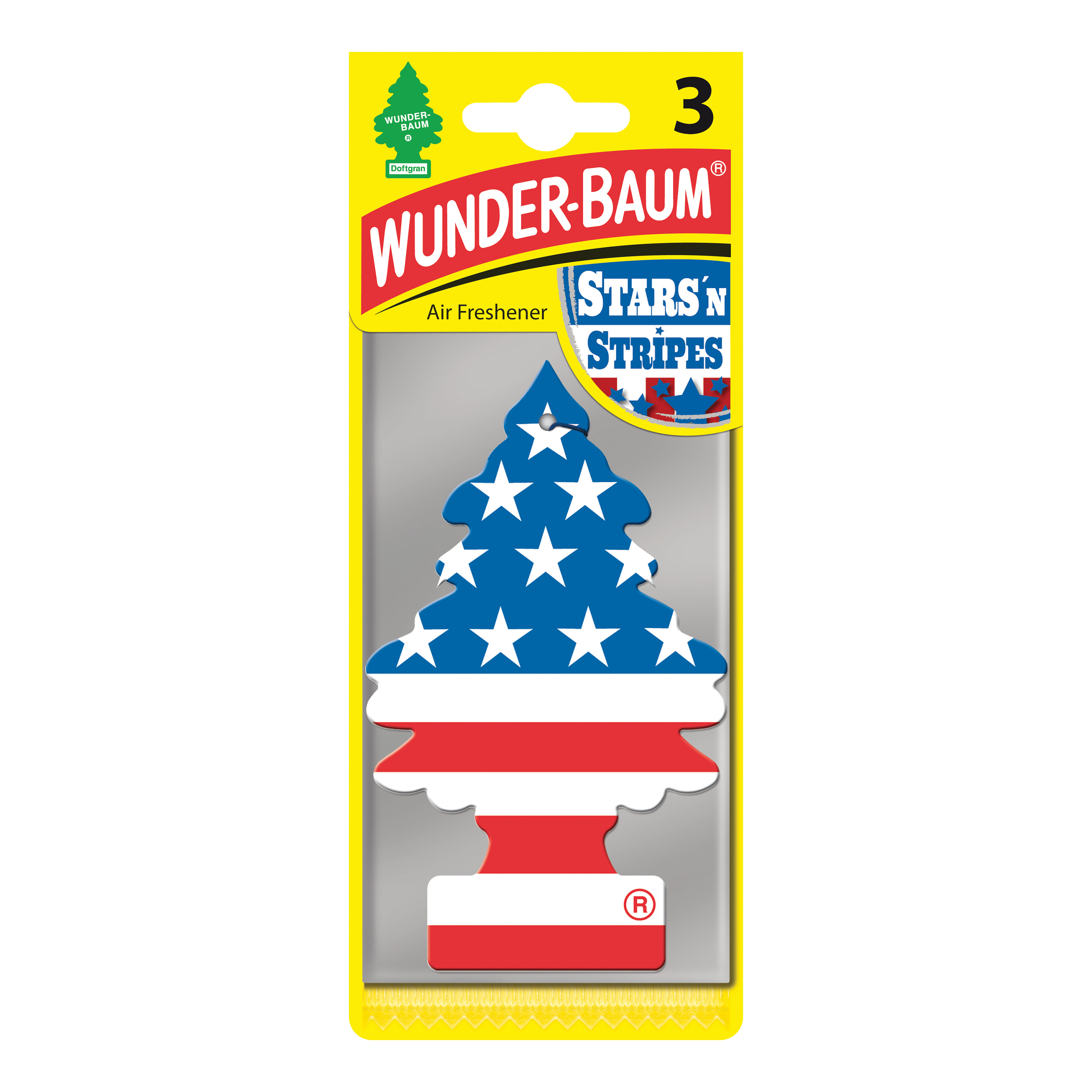 Luftfräschare Wunder-Baum Stars'n Stripes 3-pack