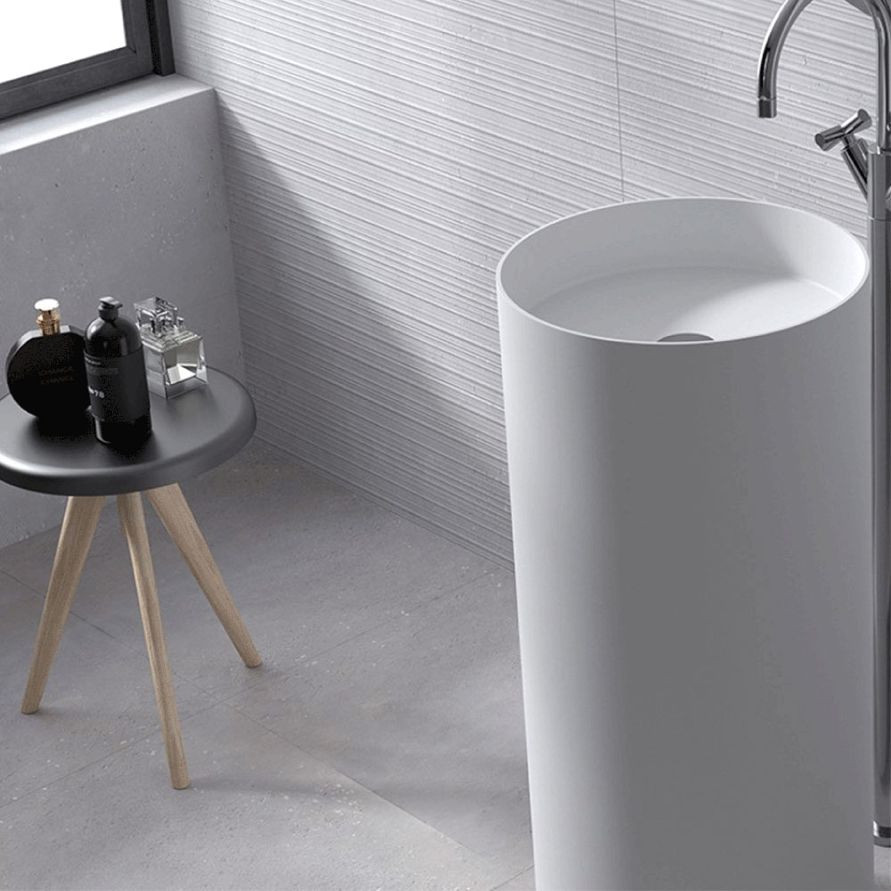 Golvstående Tvättställ Lavabo Como Ø390 mm