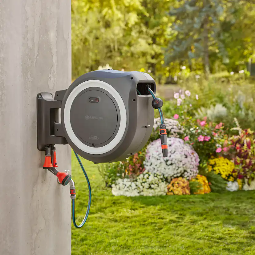Slangbox Gardena Batteridriven PowerRoll XL 35 m Med Batteri & Laddare