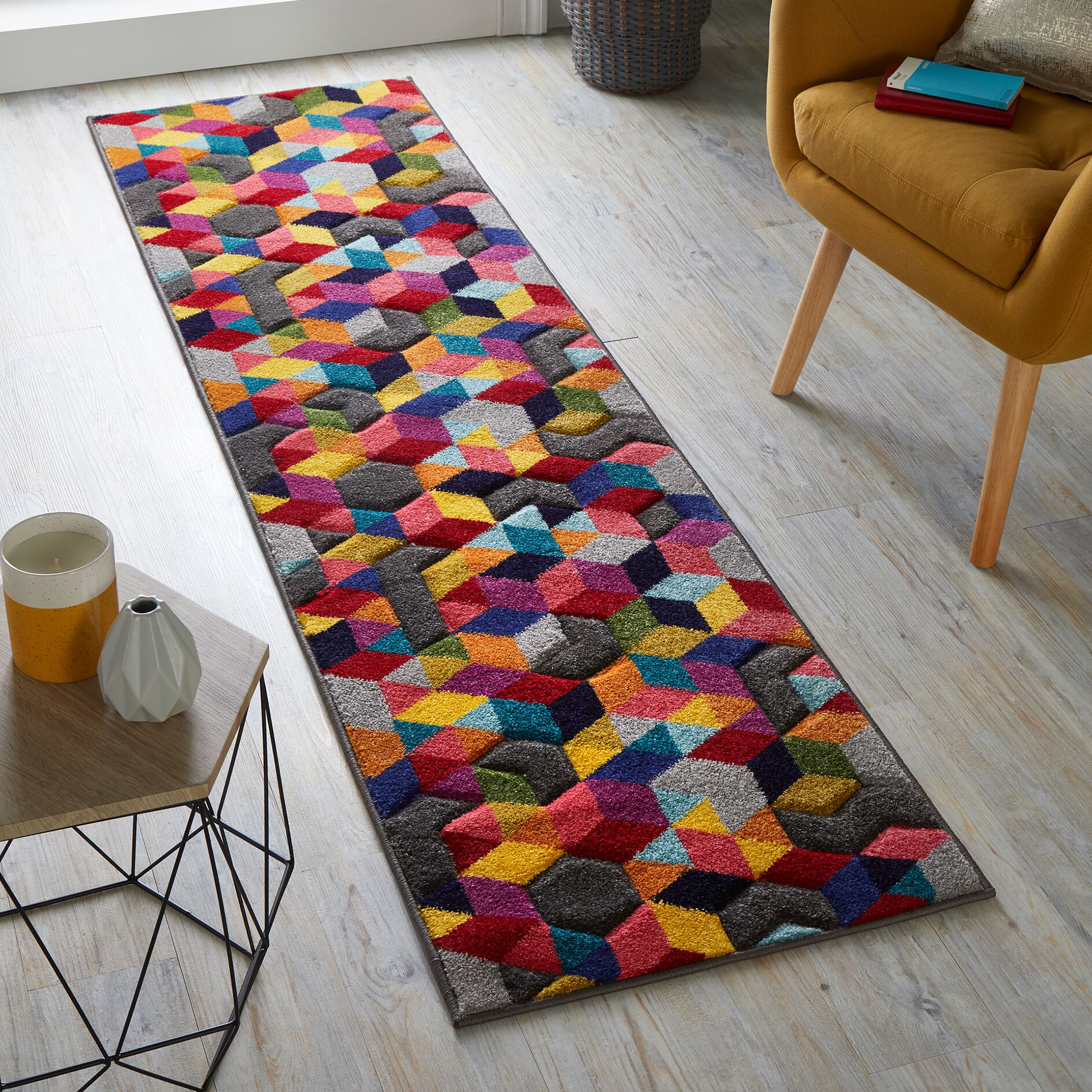 Friezematta Flair Rugs Dynamic Flerfärgad 66x230