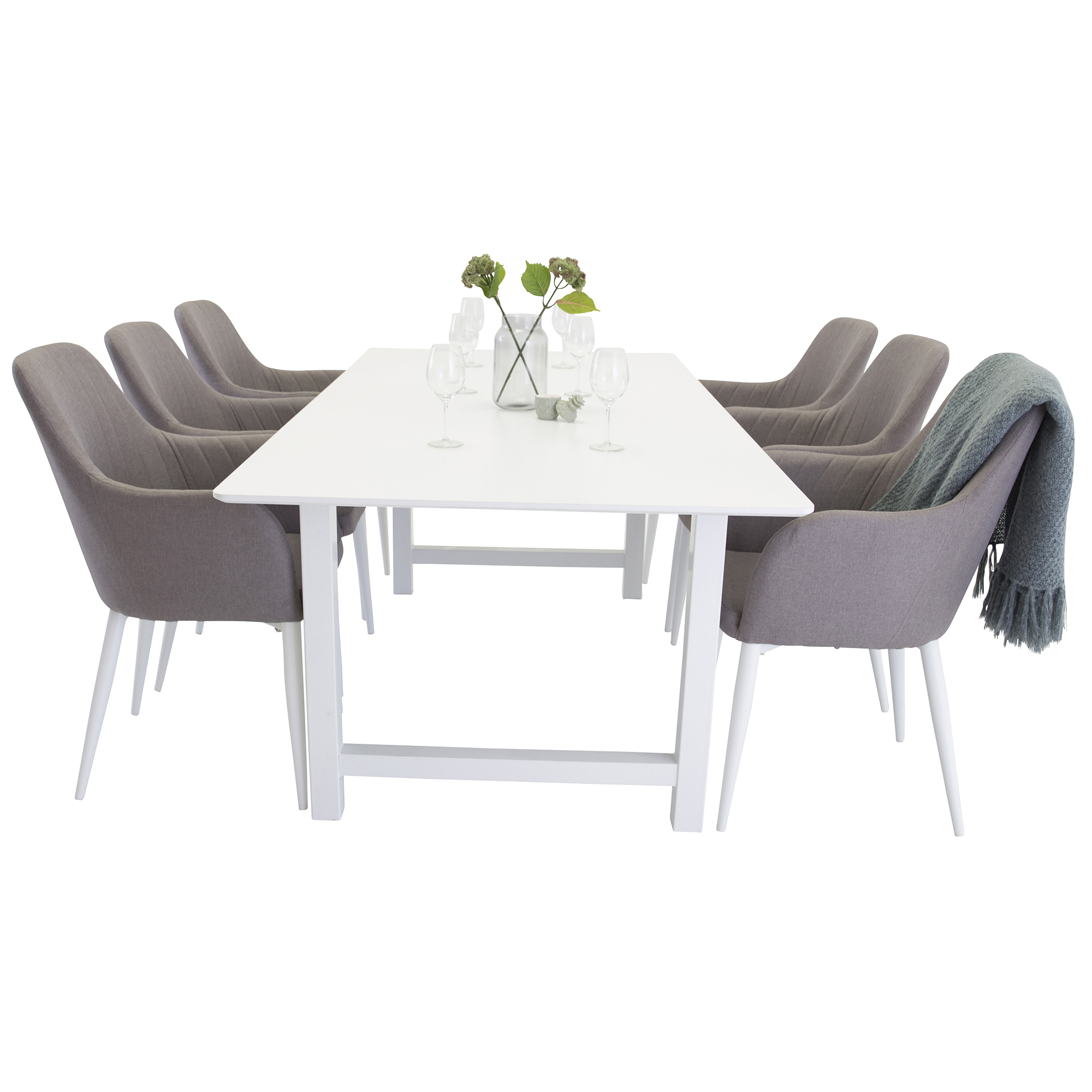 Matgrupp Venture Home Clara med 6 Corina Stolar Vita Ben