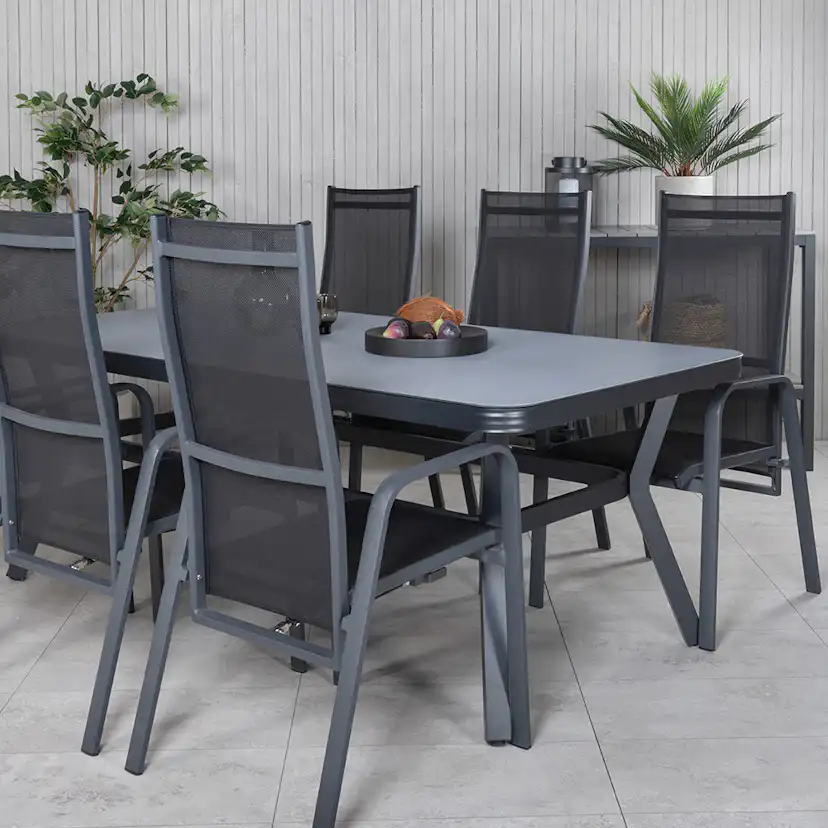 Matgrupp Venture Home Vyn med 6 Curz Matstolar