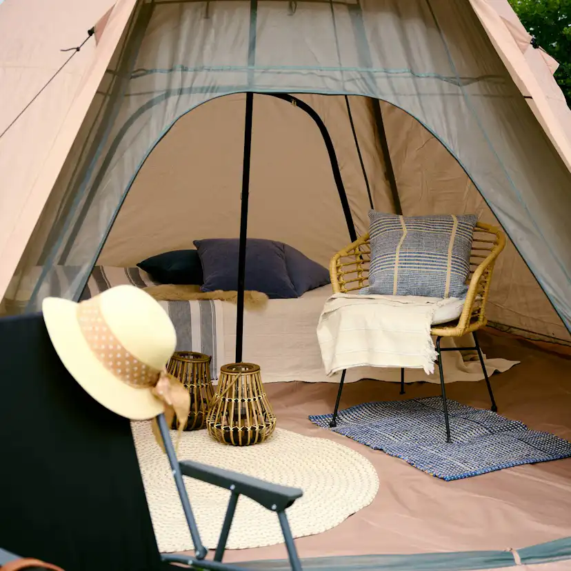 Glampingtält Comfort Graden Outfit Tipi