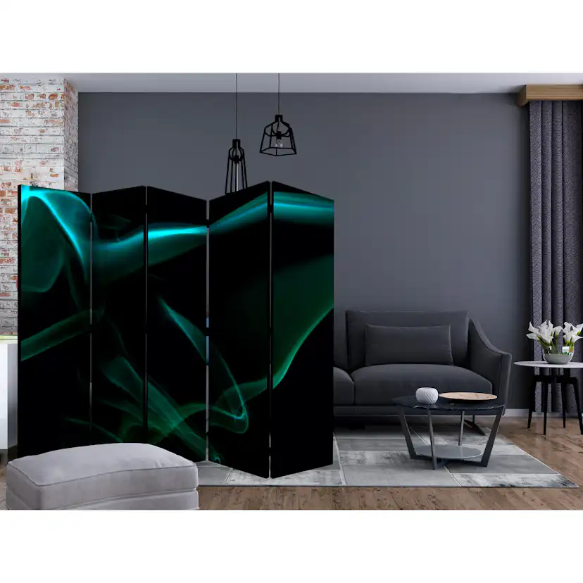 Rumsavdelare Arkiio Blue Smoke Waves II 225x172 cm