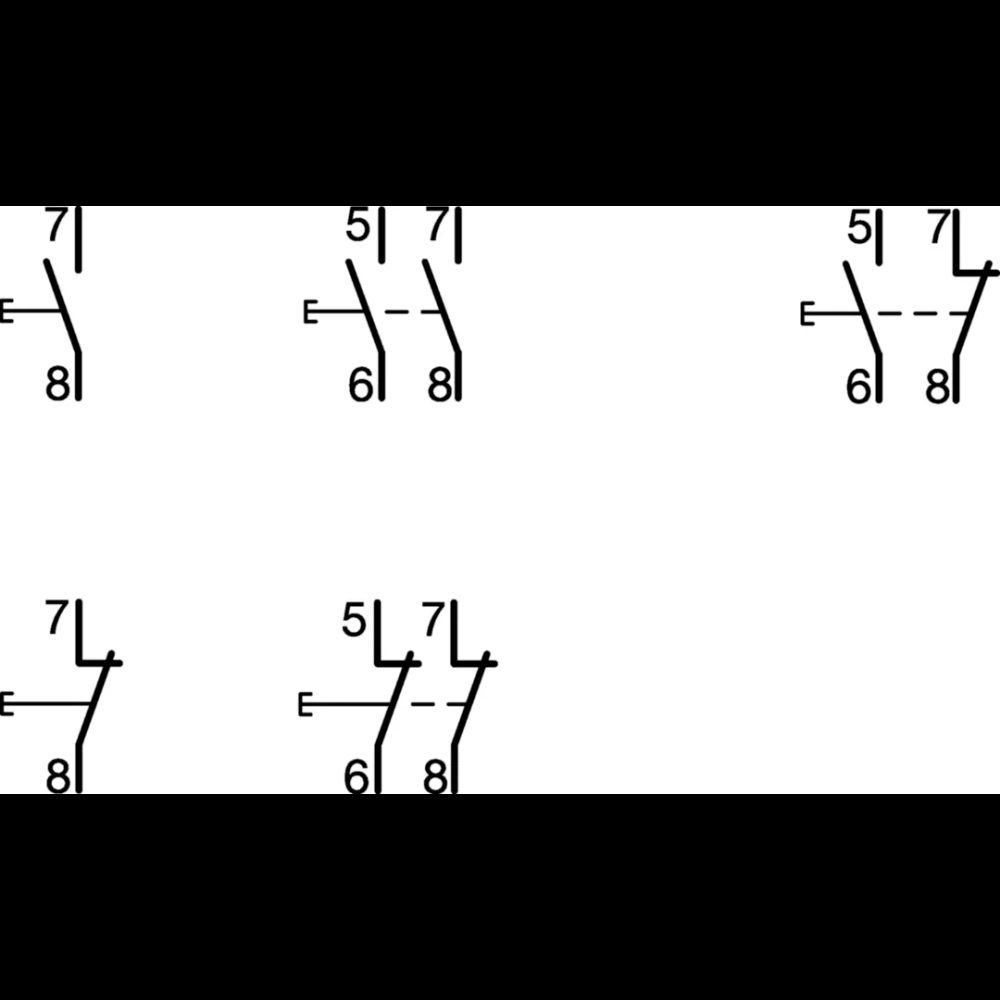 Tryckknapp Hager i Modulutförande med 1 Öppnande + 1 Slutande Kontakt